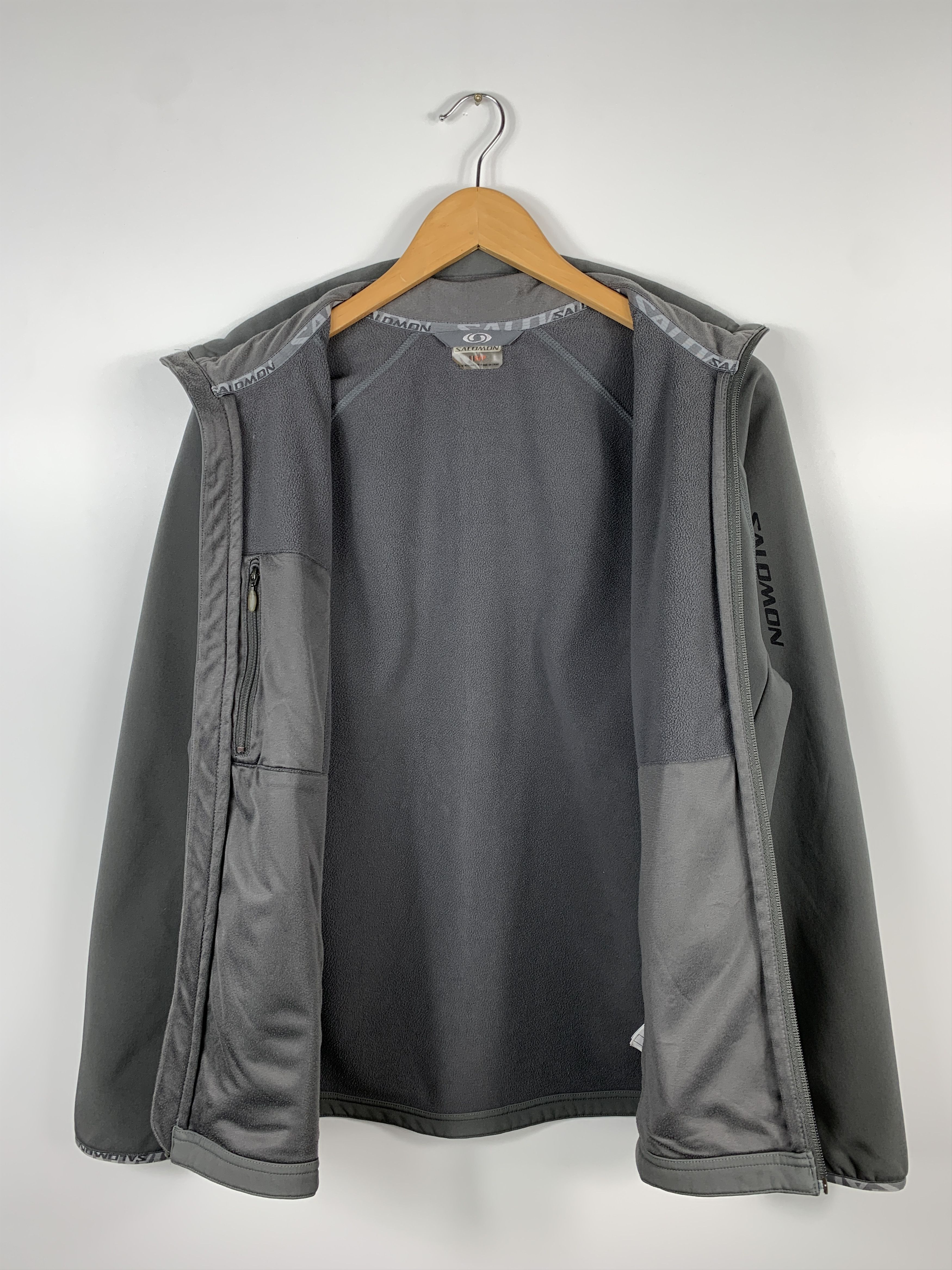 Salomon Salomon Soft Shell Fleece Lined Zip Jacket Graty Size S Size US S / EU 44-46 / 1 - 8 Thumbnail