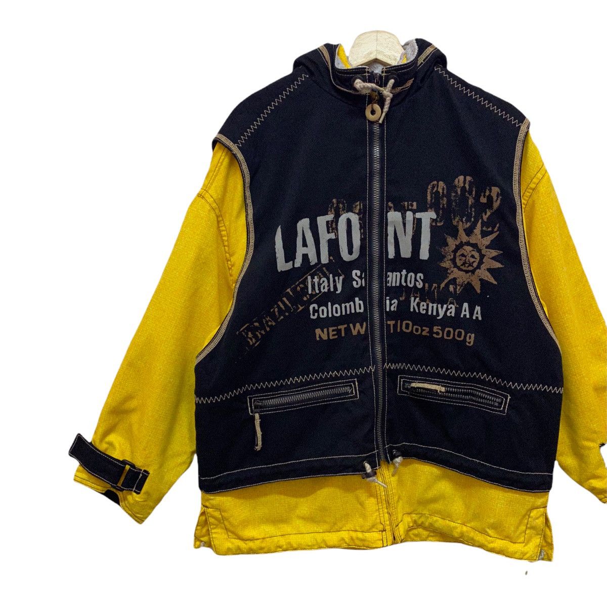 Kapital Vintage Lafont Ski Jacket Double Vest Italy Santos Colombia Size US L / EU 52-54 / 3 - 7 Thumbnail