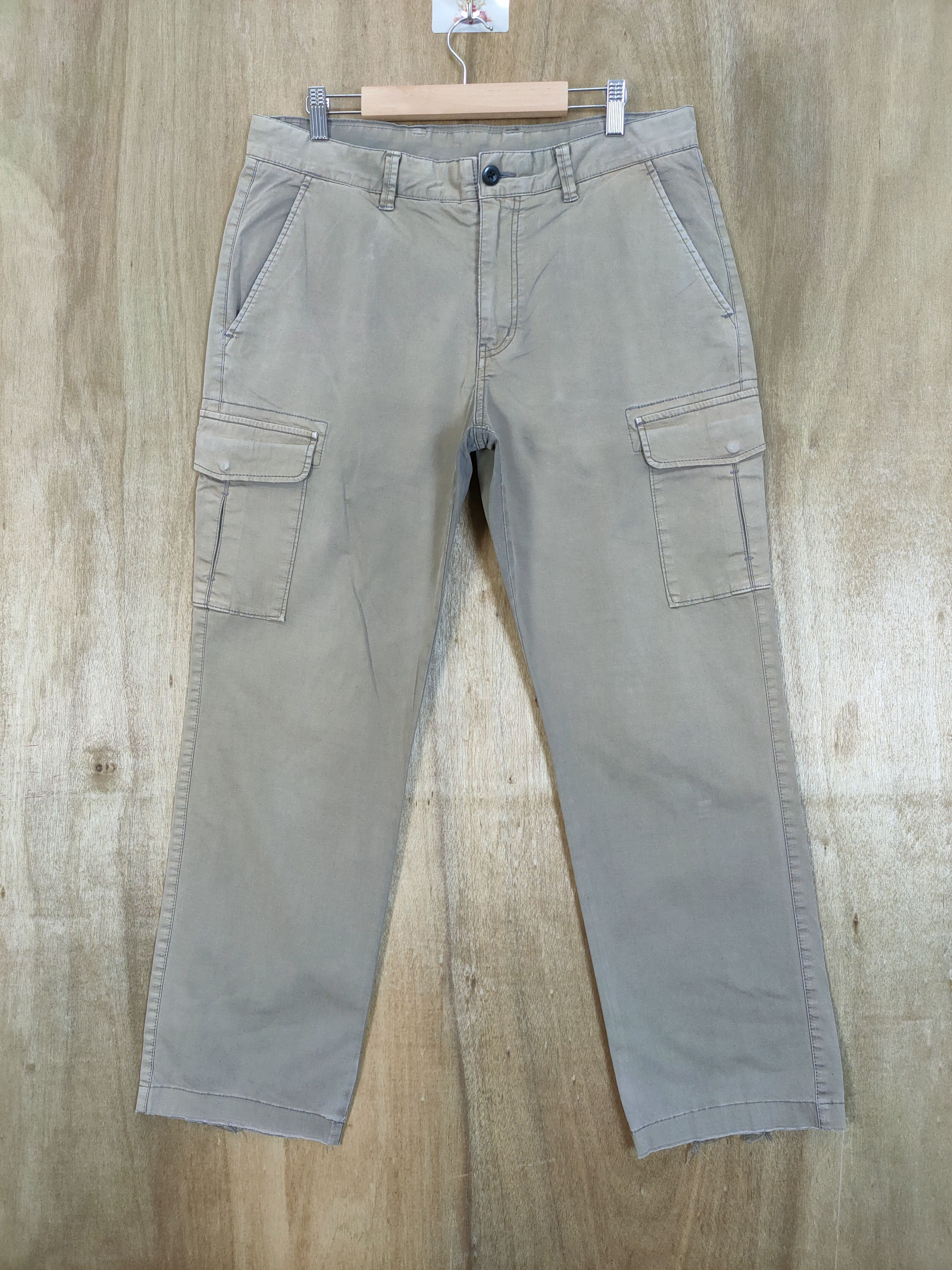 Japanese Brand JAPANESE BRAND FADED BROWN CARGO PANTS Size US 34 / EU 50 - 1 Thumbnail