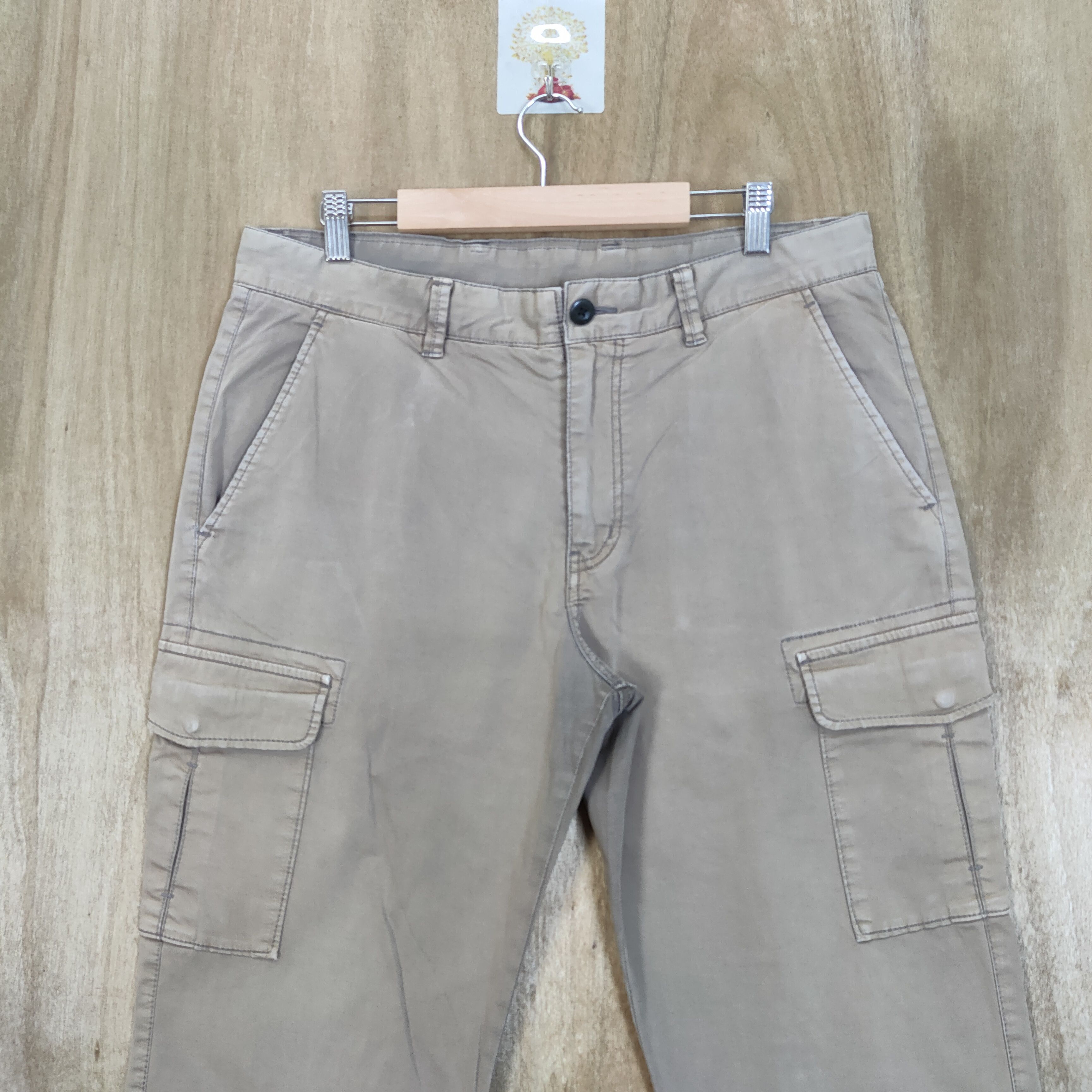 Japanese Brand JAPANESE BRAND FADED BROWN CARGO PANTS Size US 34 / EU 50 - 2 Thumbnail