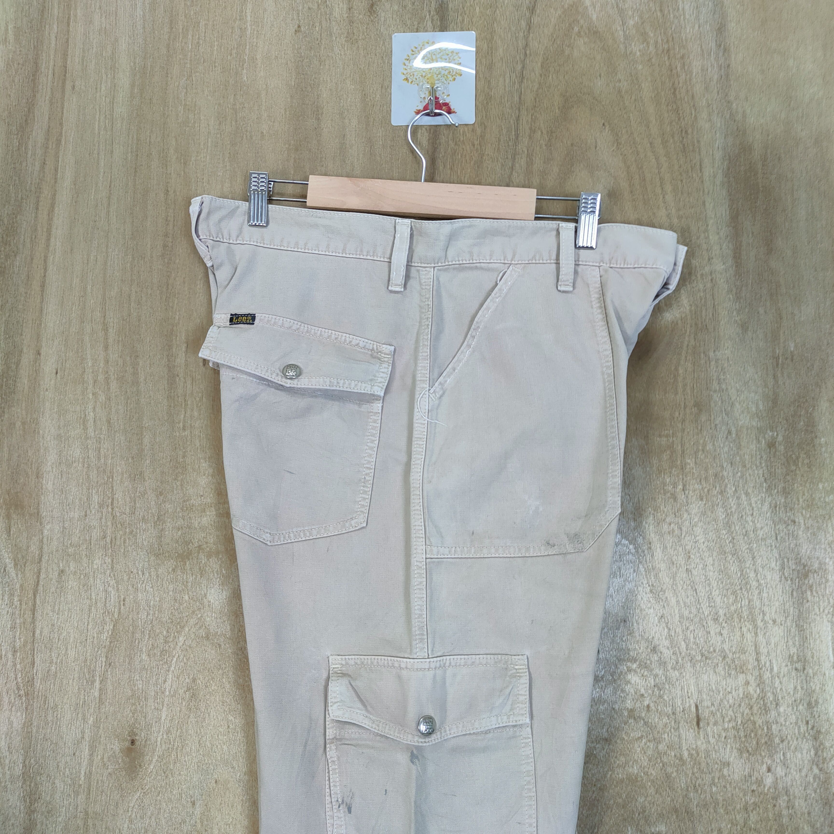 Lee × Vintage LEE FADED STAIN CARGO PANTS Size US 34 / EU 50 - 9 Thumbnail