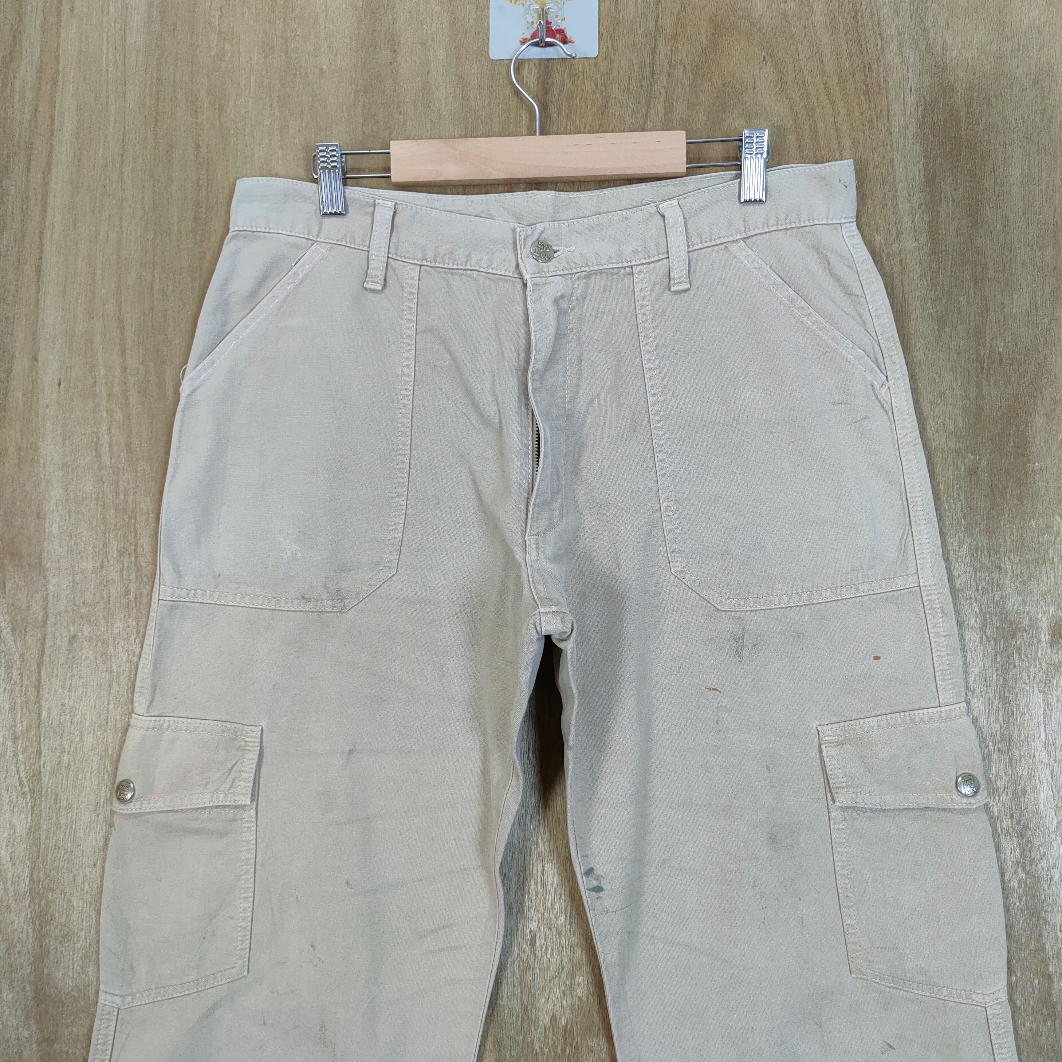 Lee × Vintage LEE FADED STAIN CARGO PANTS Size US 34 / EU 50 - 2 Thumbnail