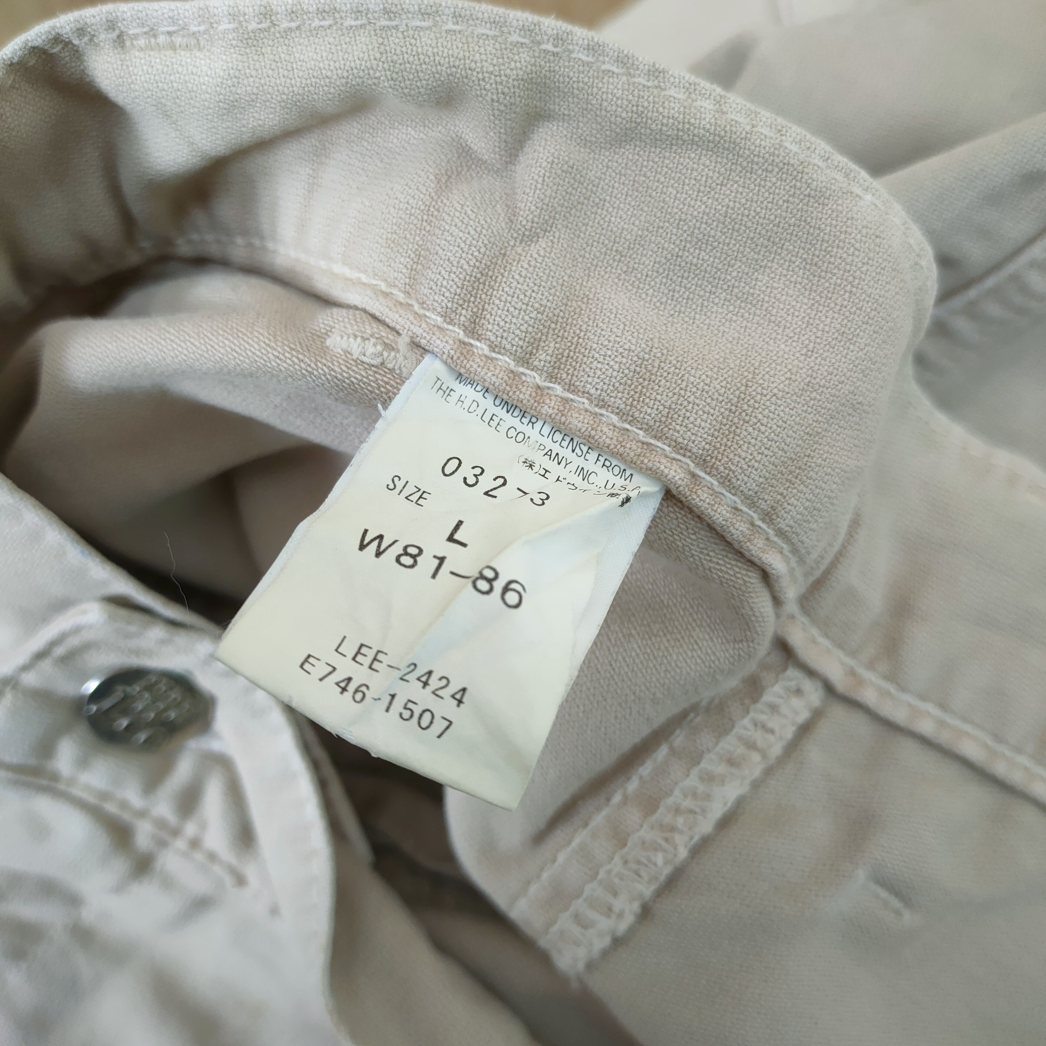 Lee × Vintage LEE FADED STAIN CARGO PANTS Size US 34 / EU 50 - 16 Thumbnail
