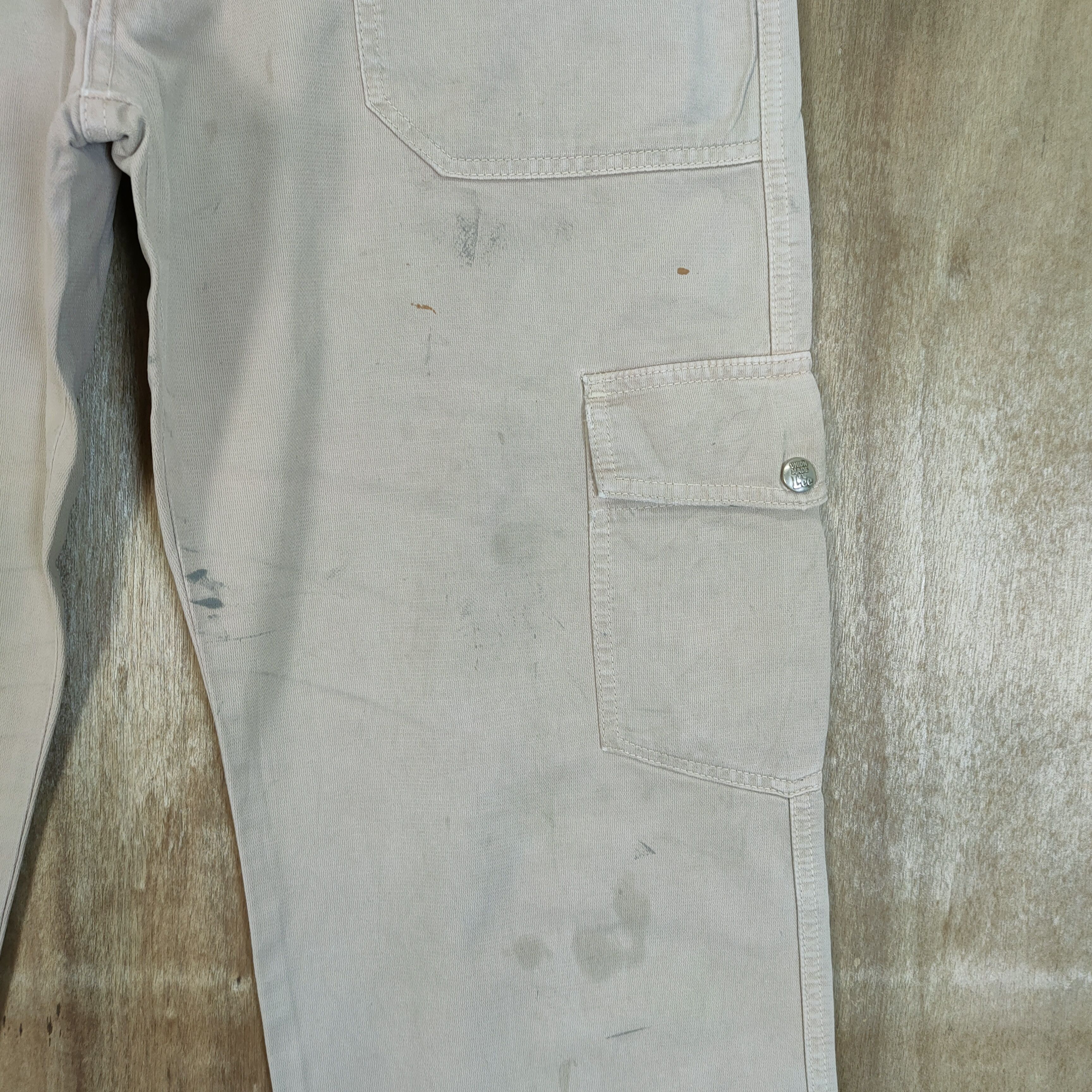 Lee × Vintage LEE FADED STAIN CARGO PANTS Size US 34 / EU 50 - 12 Thumbnail