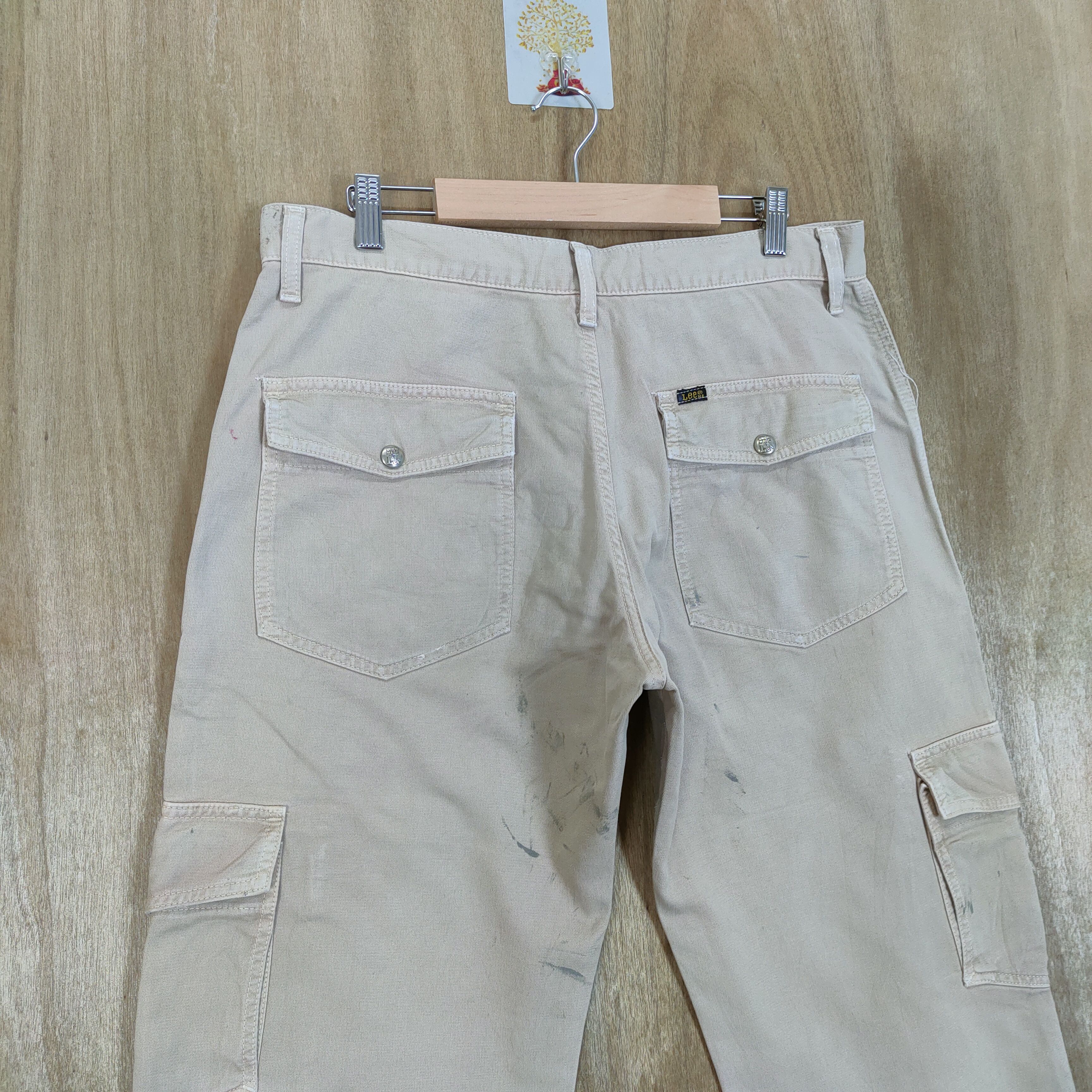 Lee × Vintage LEE FADED STAIN CARGO PANTS Size US 34 / EU 50 - 6 Thumbnail