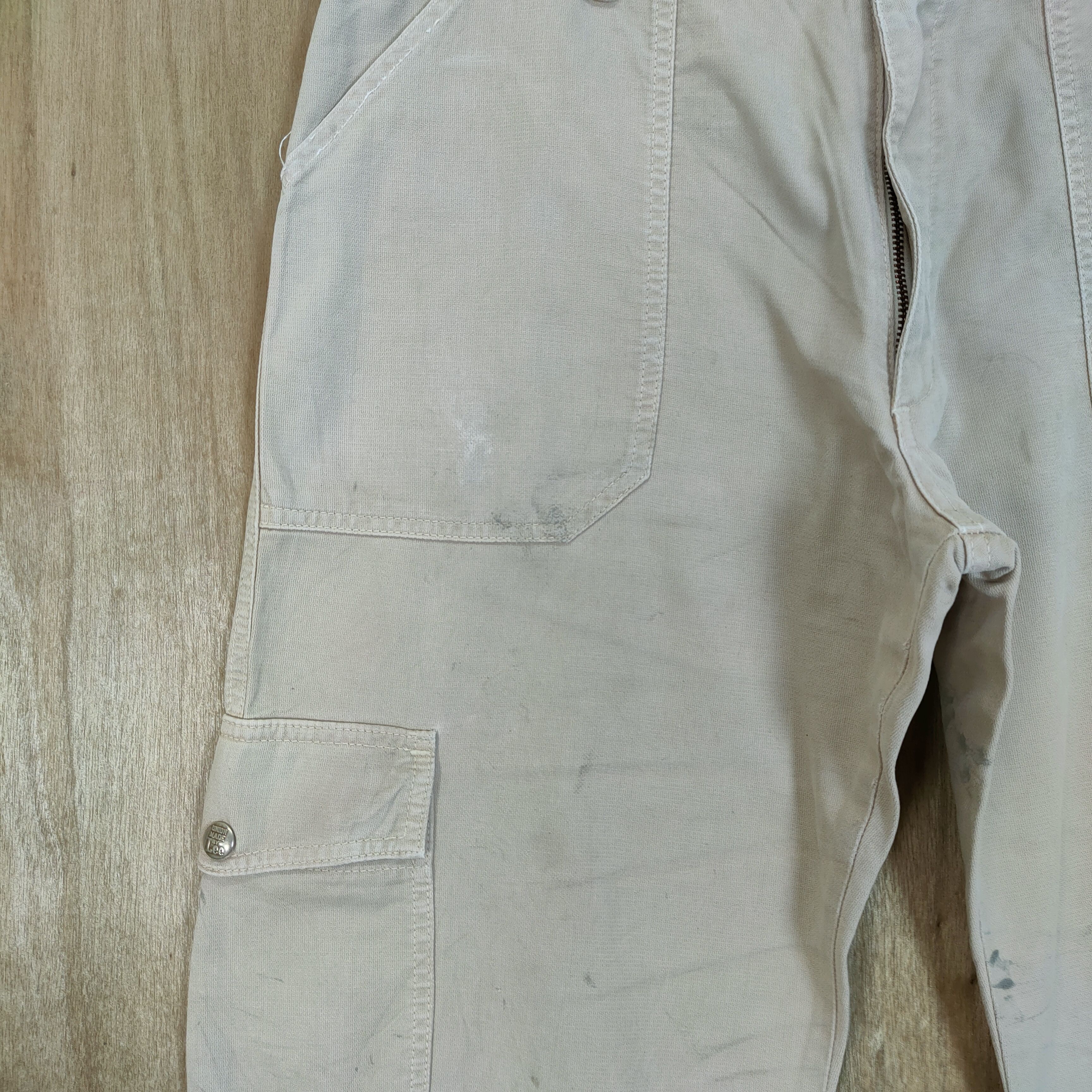 Lee × Vintage LEE FADED STAIN CARGO PANTS Size US 34 / EU 50 - 11 Thumbnail