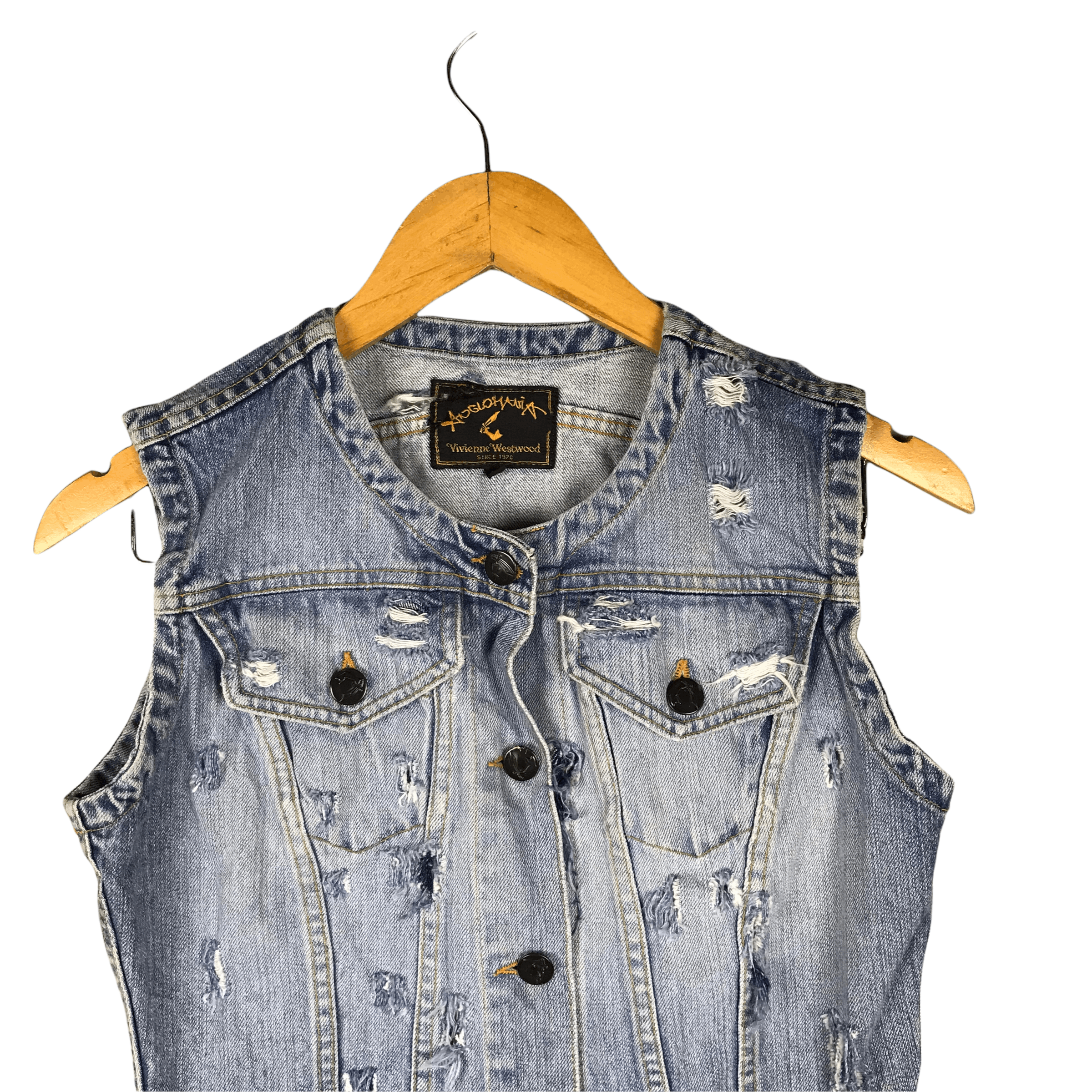 Vivienne Westwood Vivienne westwood Distress denim vest Size US S / EU 44-46 / 1 - 2 Thumbnail