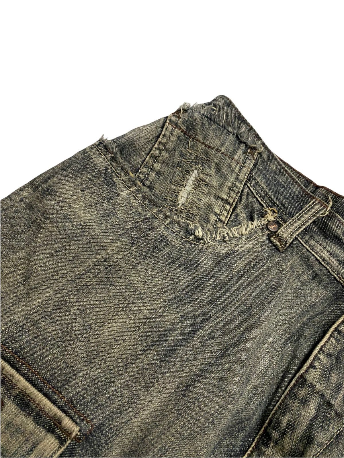 Pelle Pelle Pelle Pelle Patchwork Distressed Denim Baggy Jeans Size US 32 / EU 48 - 5 Thumbnail