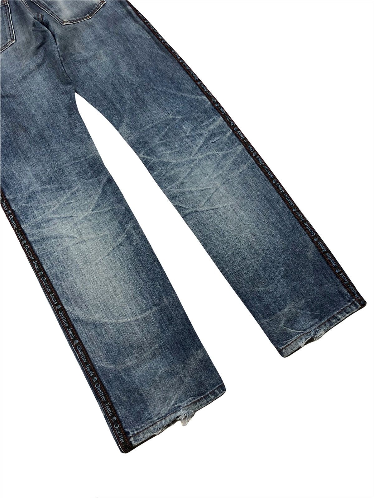 Jean Paul Gaultier Vintage Jean Paul Gaultier Jeans Side Tape Logo Size US 28 / EU 44 - 6 Thumbnail