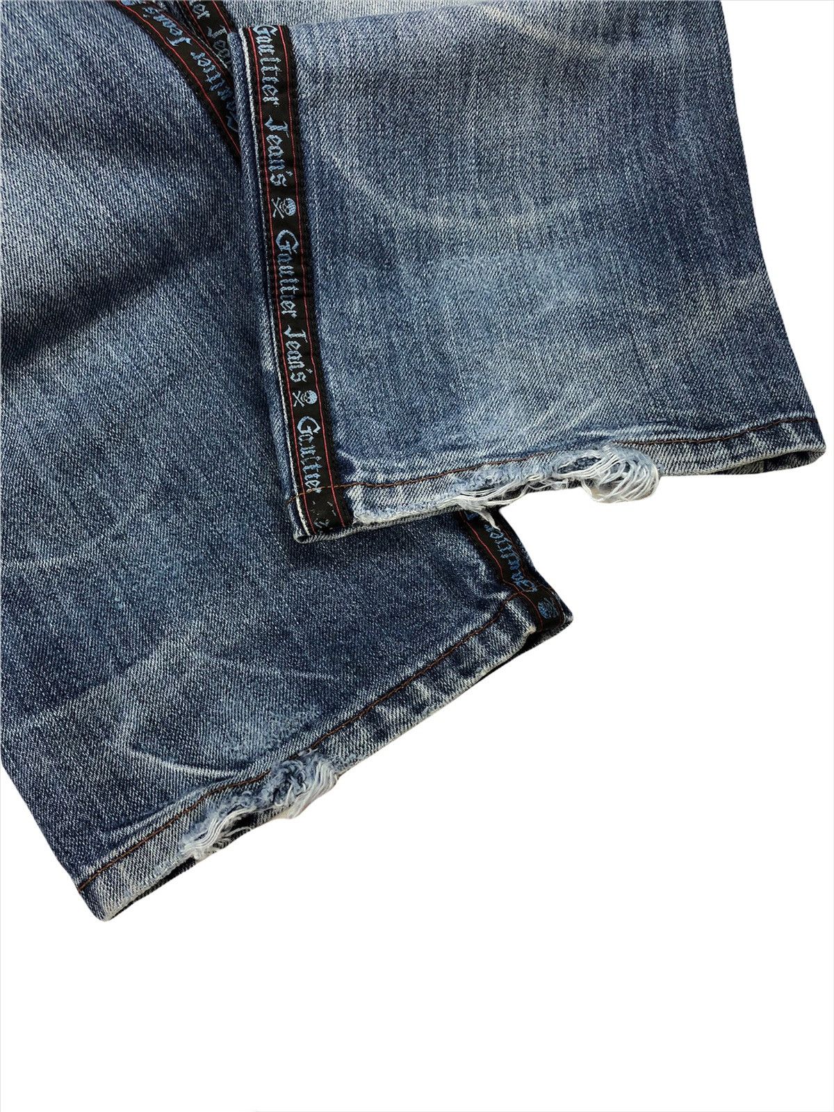 Jean Paul Gaultier Vintage Jean Paul Gaultier Jeans Side Tape Logo Size US 28 / EU 44 - 11 Thumbnail