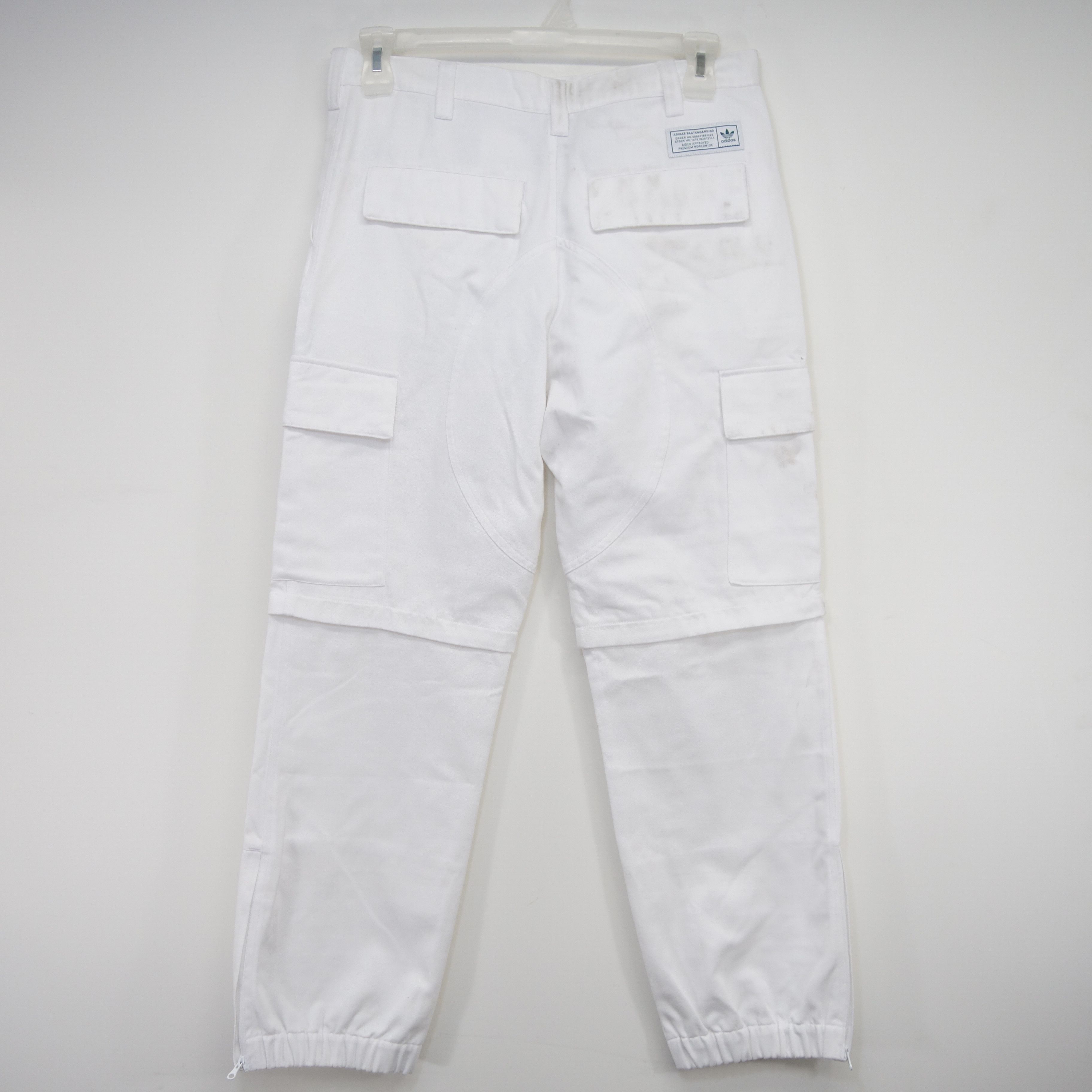 Tyshawn Jones White Cargo Skate Streetwear Pants 32 x 32