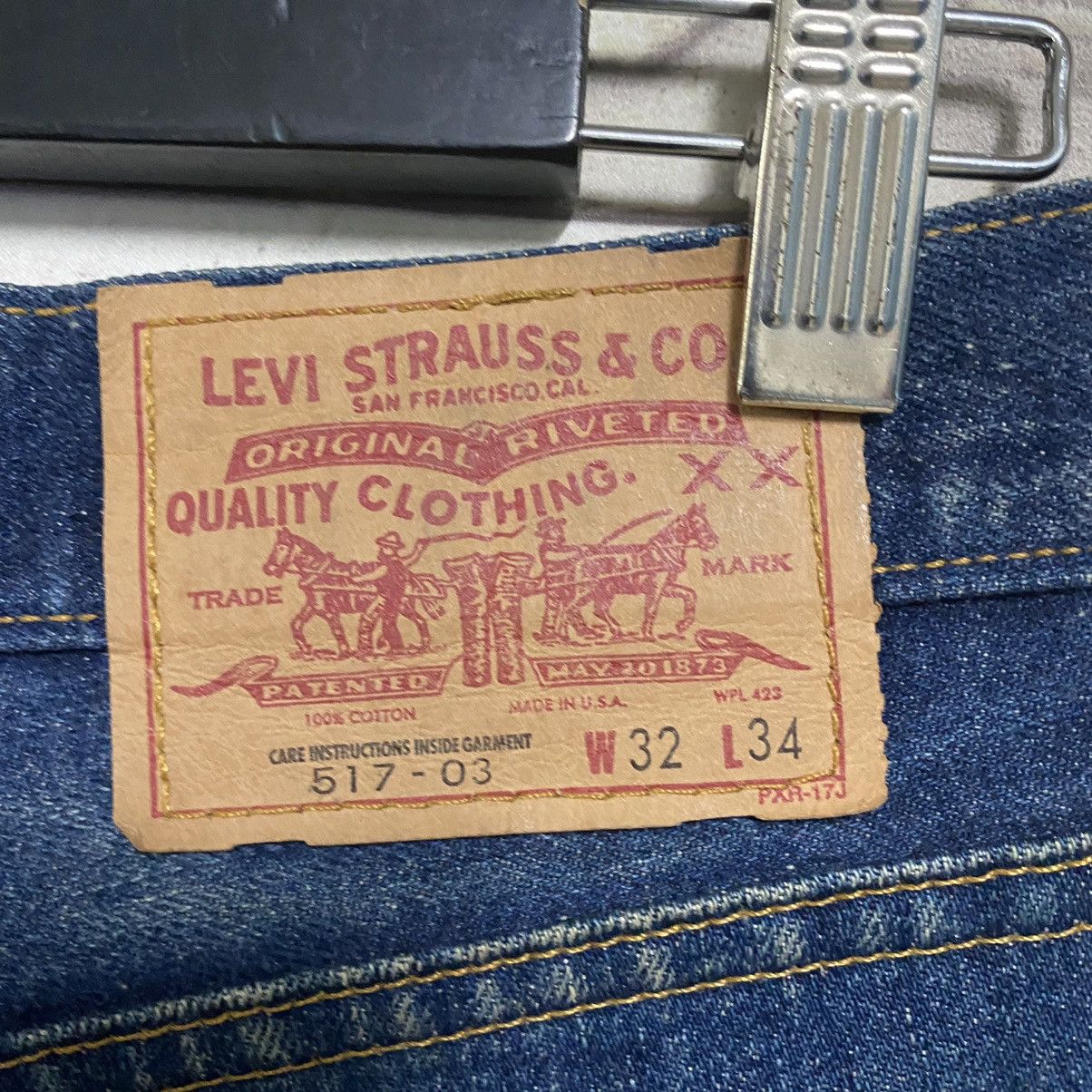 Levi's Vintage Levis 517 Flare Jeans 32x29 Hedi Slimane Size US 32 / EU 48 - 15 Thumbnail