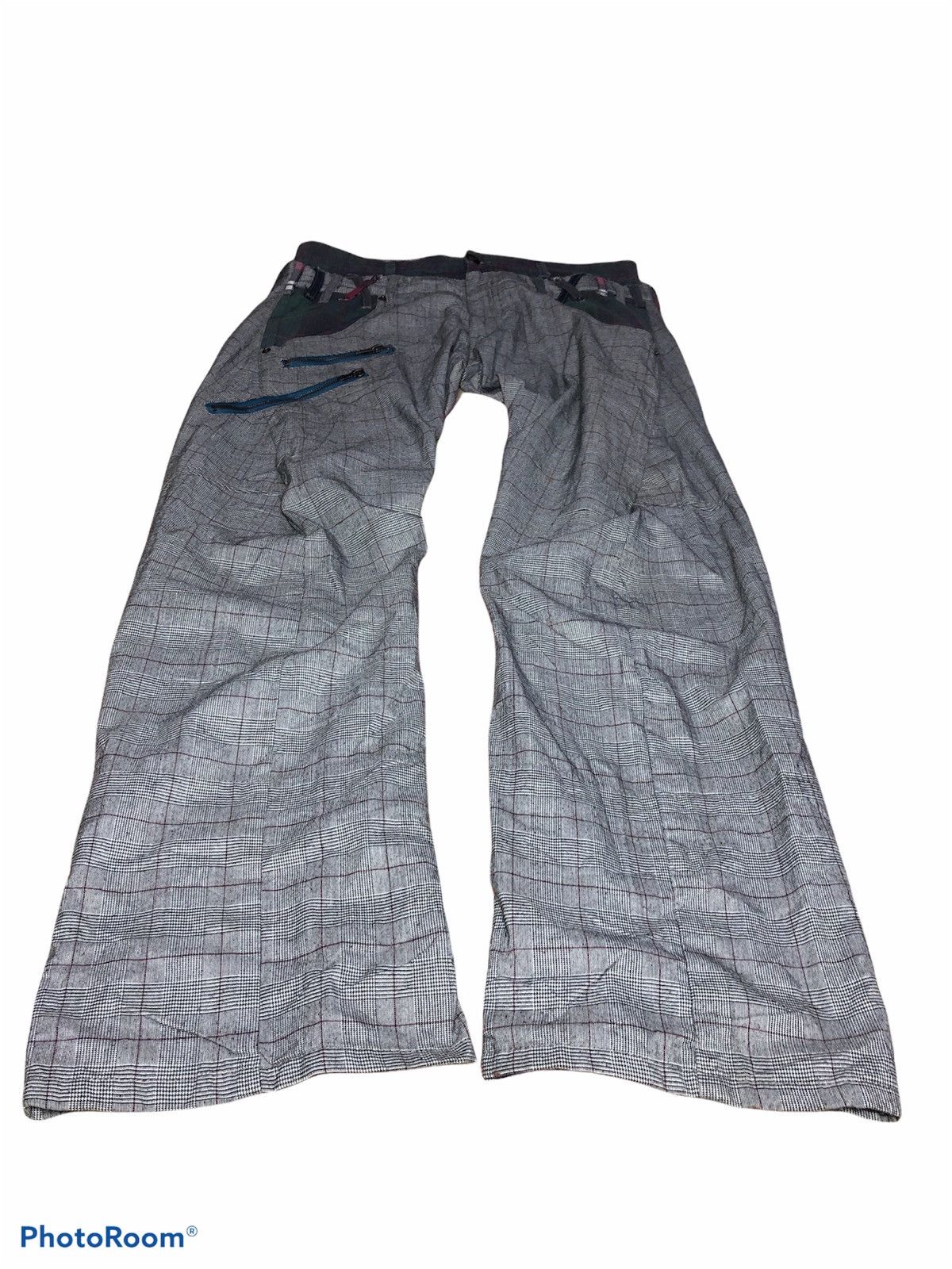 Japanese Brand DOUBLE WAIS UP START PLAID PANTS Size US 32 / EU 48 - 2 Thumbnail