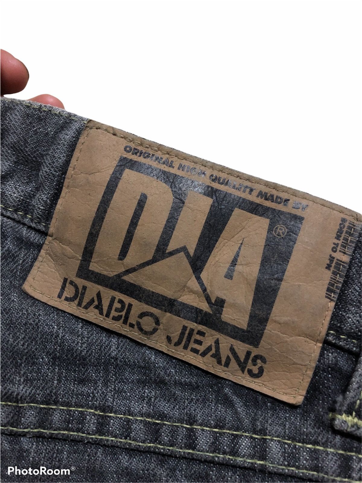 Hypebeast WIDE LEG⚡️⚡️DIABLO JAPAN DISTRESSED DENIM Size US 32 / EU 48 - 4 Thumbnail