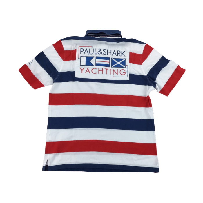 Pull Vintage Paul & Shark Yachting - 1/4 Zip - Taille L - Marron - Laine Vierge - Occasion Parfait état