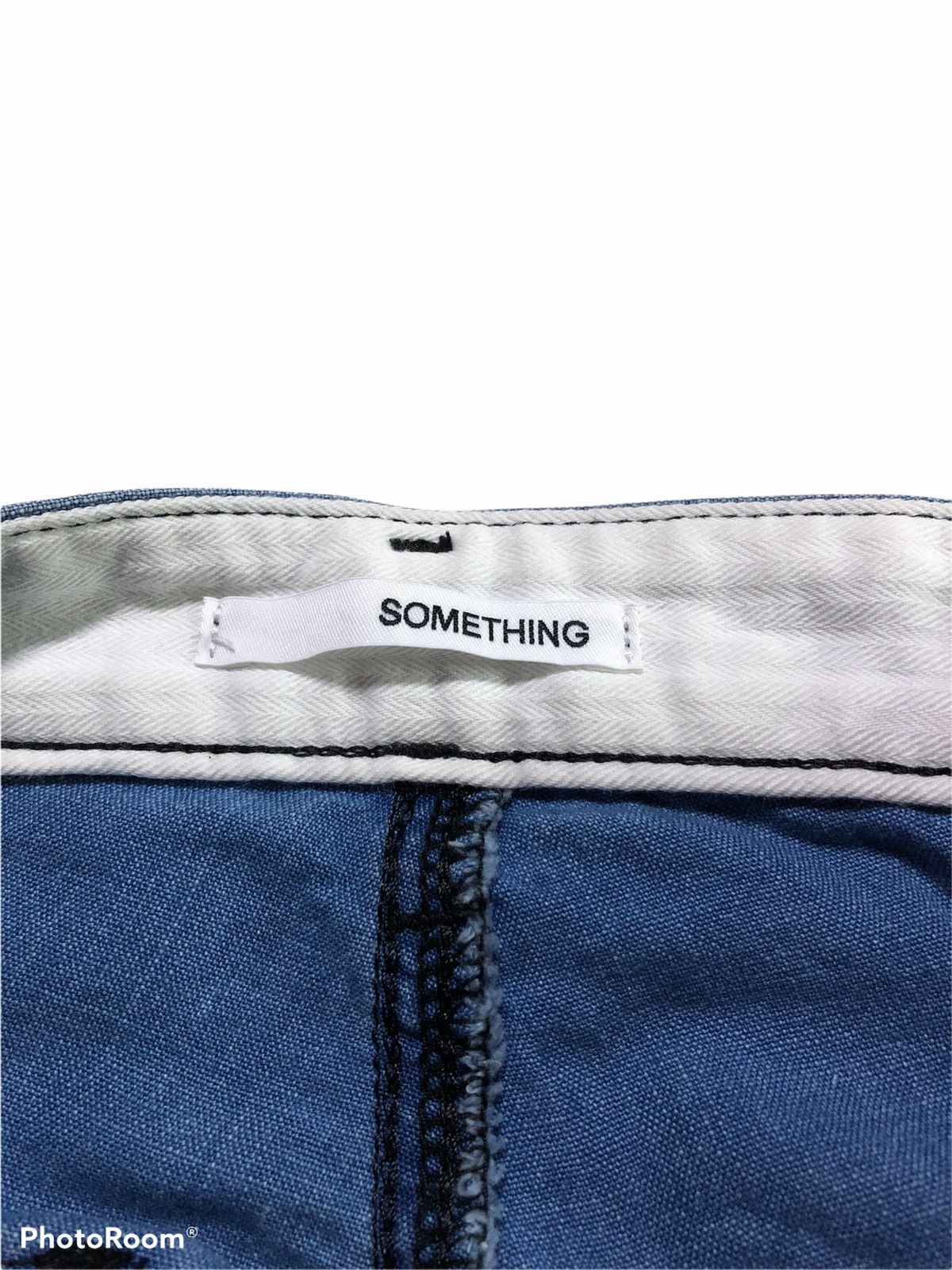 Vintage SOMETHING EDWIN CHAMBRAY BAKER PANTS Size US 28 / EU 44 - 3 Thumbnail