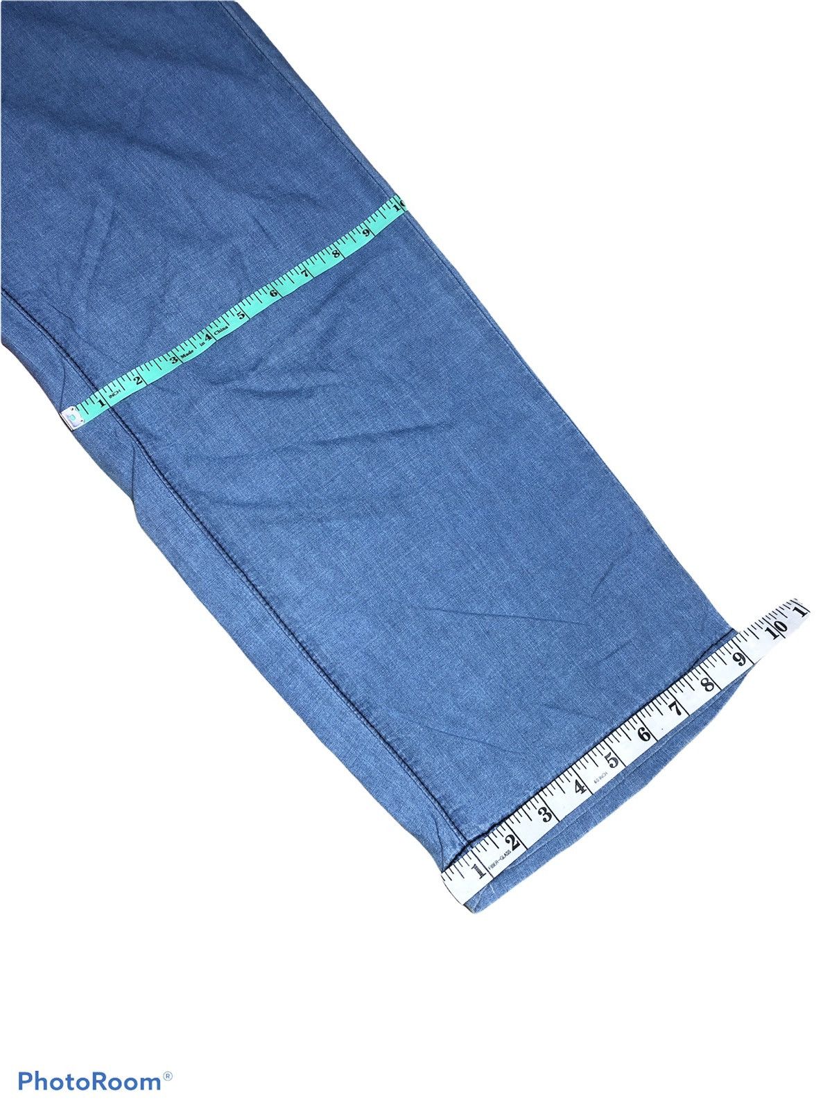 Vintage SOMETHING EDWIN CHAMBRAY BAKER PANTS Size US 28 / EU 44 - 7 Thumbnail