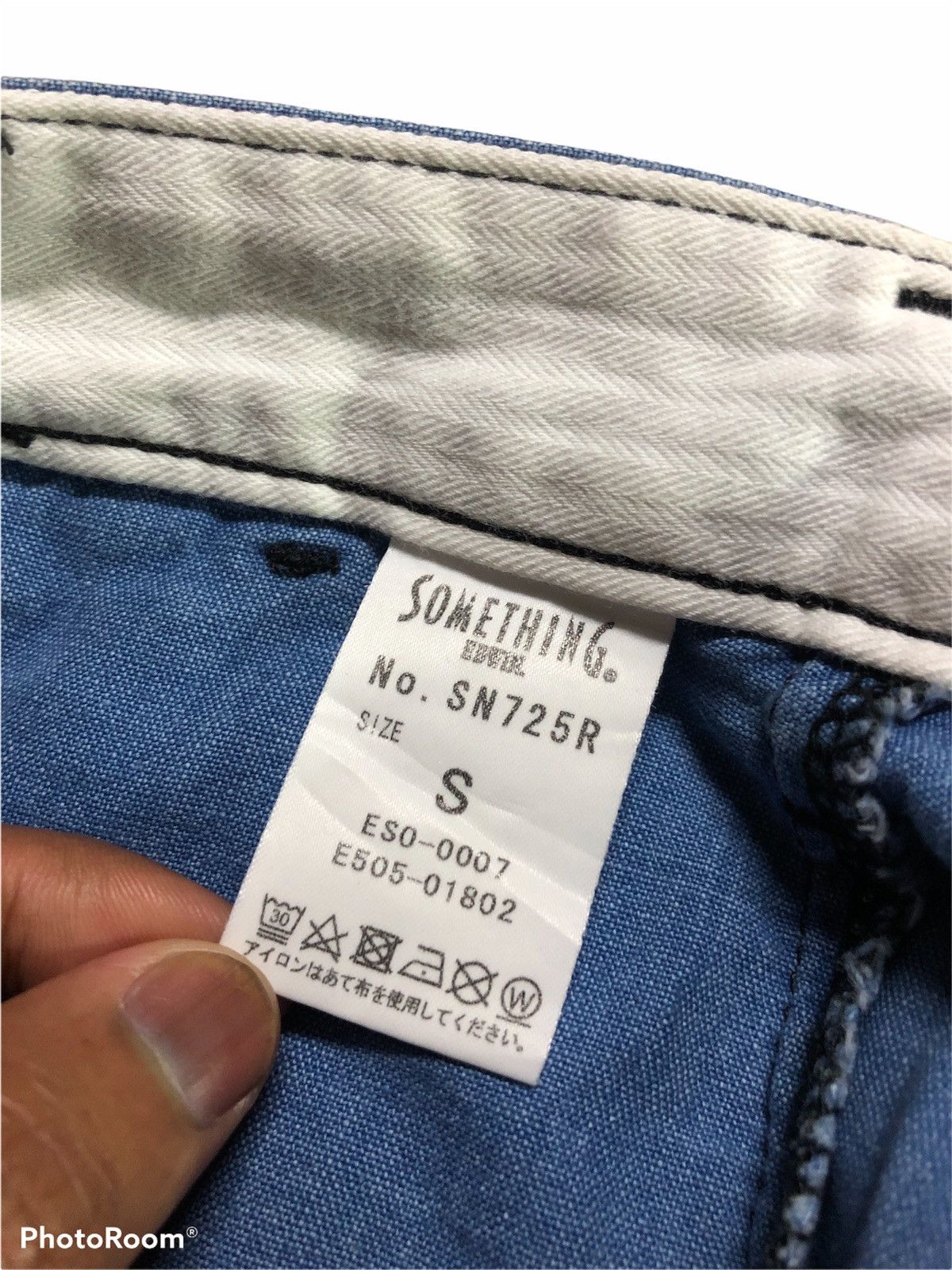 Vintage SOMETHING EDWIN CHAMBRAY BAKER PANTS Size US 28 / EU 44 - 4 Thumbnail
