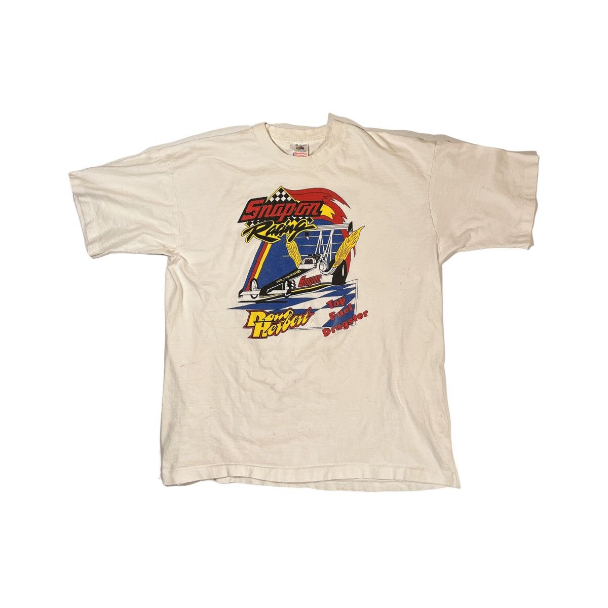 NASCAR × Vintage 90s Snap On Drag Racing Tee | Grailed