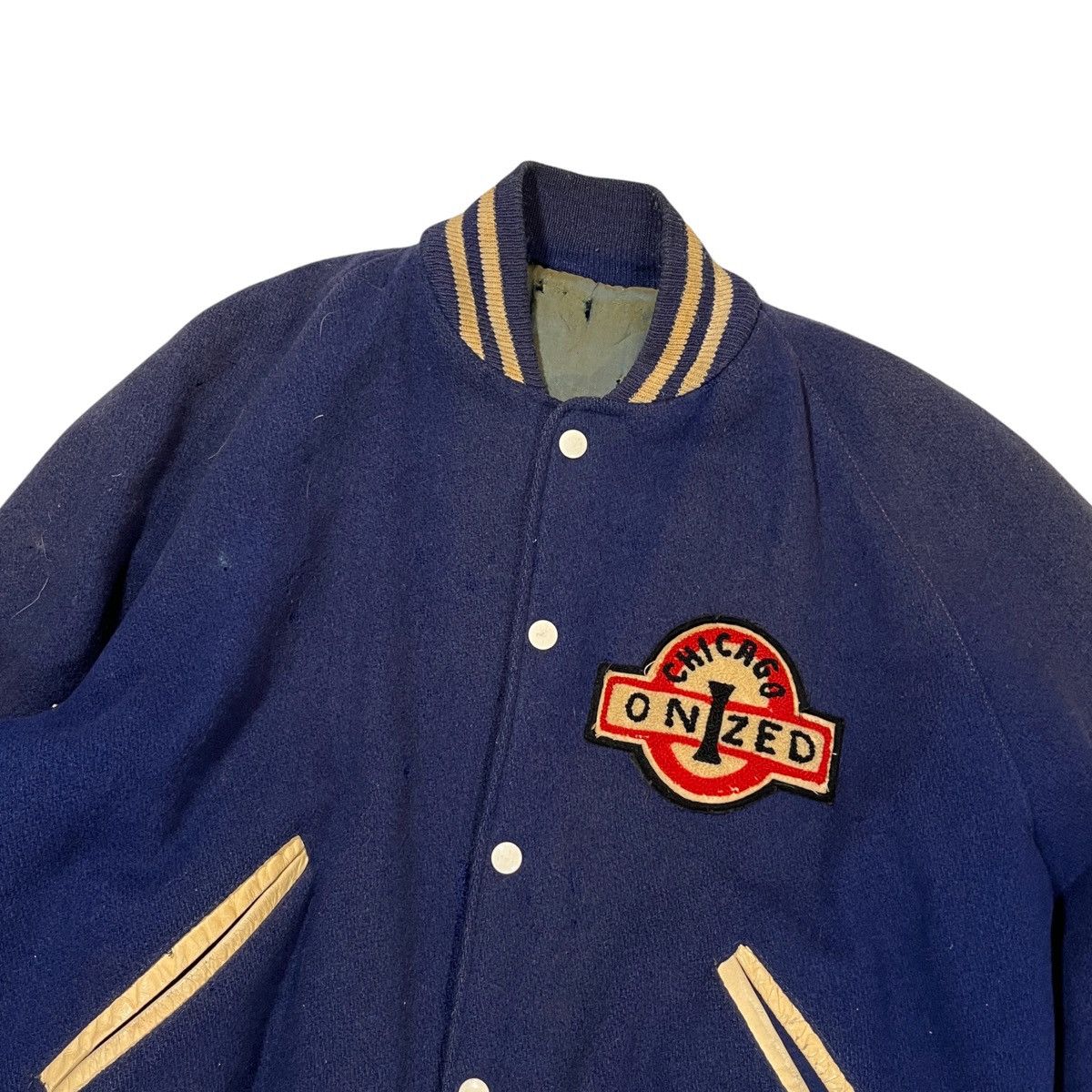 Vintage 70’s Vintage Chicago Varsity Jacket Size US L / EU 52-54 / 3 - 2 Thumbnail