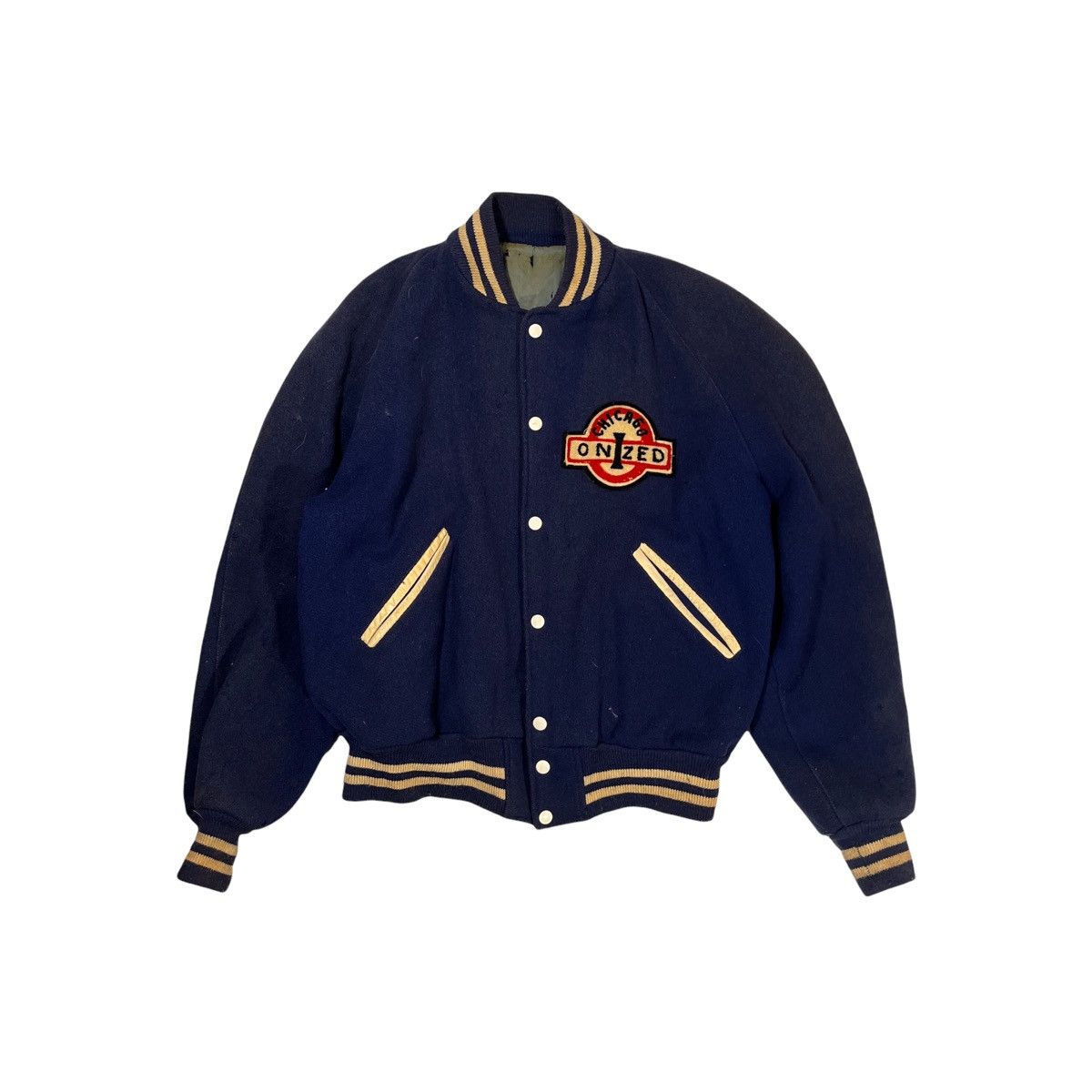 Vintage 70’s Vintage Chicago Varsity Jacket Size US L / EU 52-54 / 3 - 1 Thumbnail