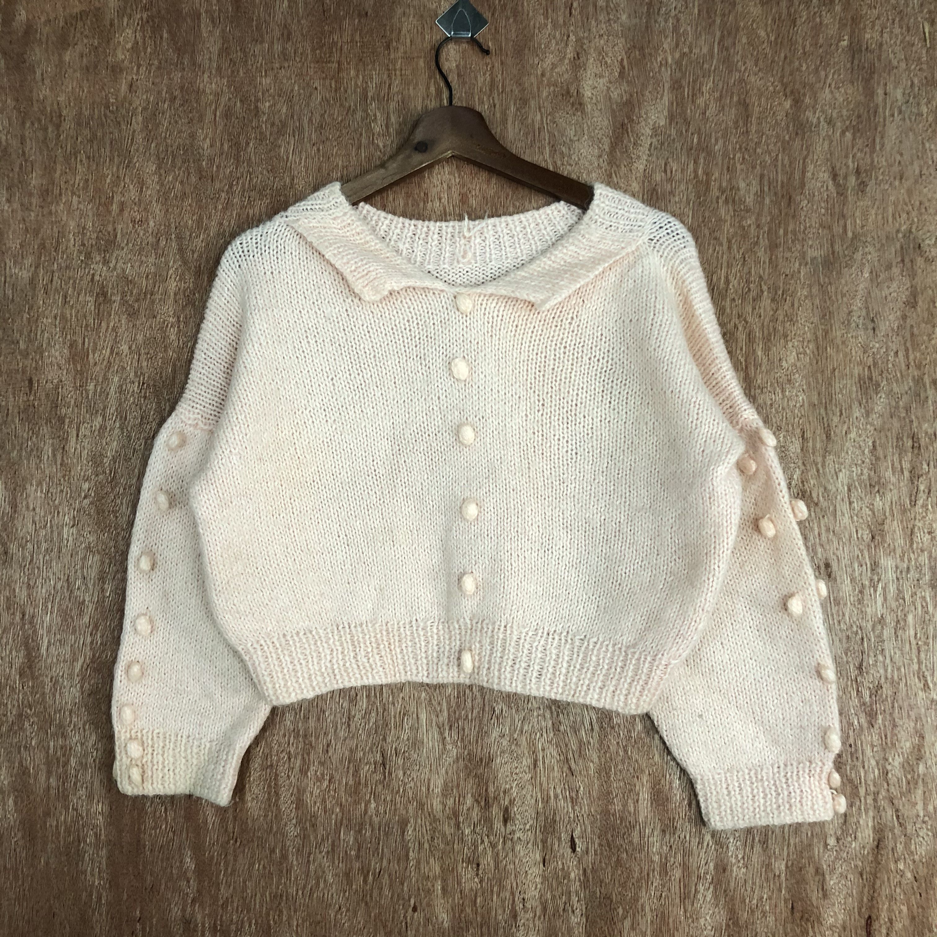 Vintage Japan Ese Brand crop top art Knitwear #c472 Size M / US 6-8 / IT 42-44 - 1 Thumbnail