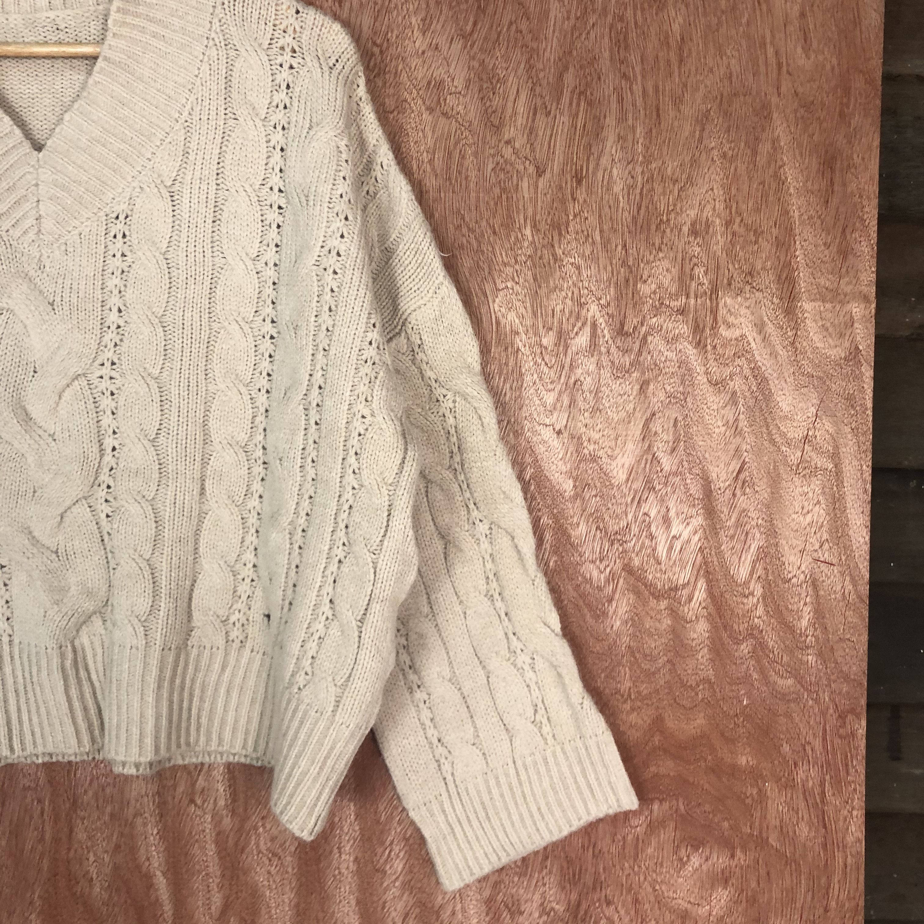 Homespun Knitwear Japan Brown Shag Shaggy cable Knitwear #c461 Size M / US 6-8 / IT 42-44 - 5 Thumbnail