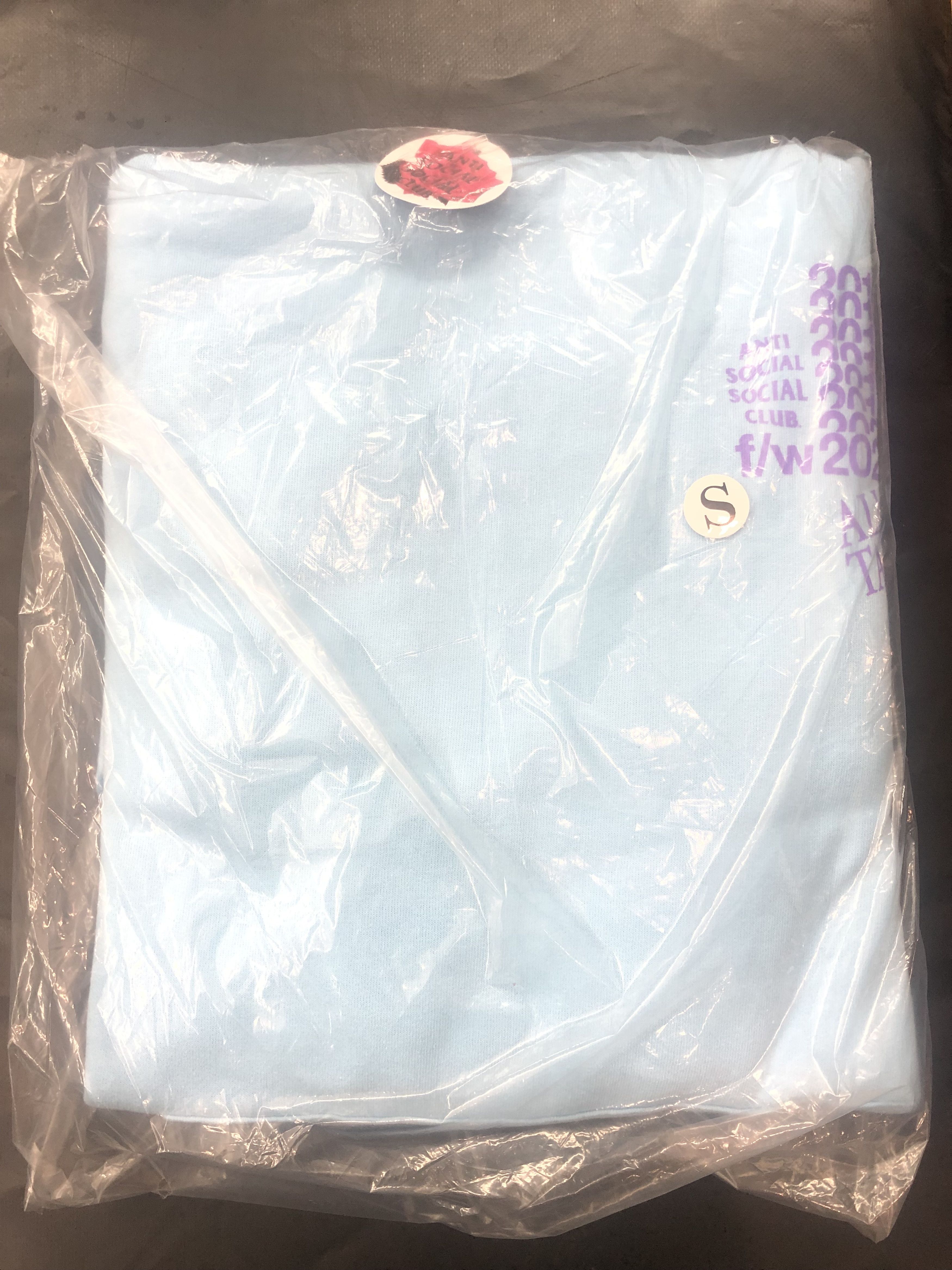 Anti Social Social Club DS F/W 2021 Purple ASSC All Talk On A Blog Blue Hoodie BAPE Size US S / EU 44-46 / 1 - 2 Thumbnail