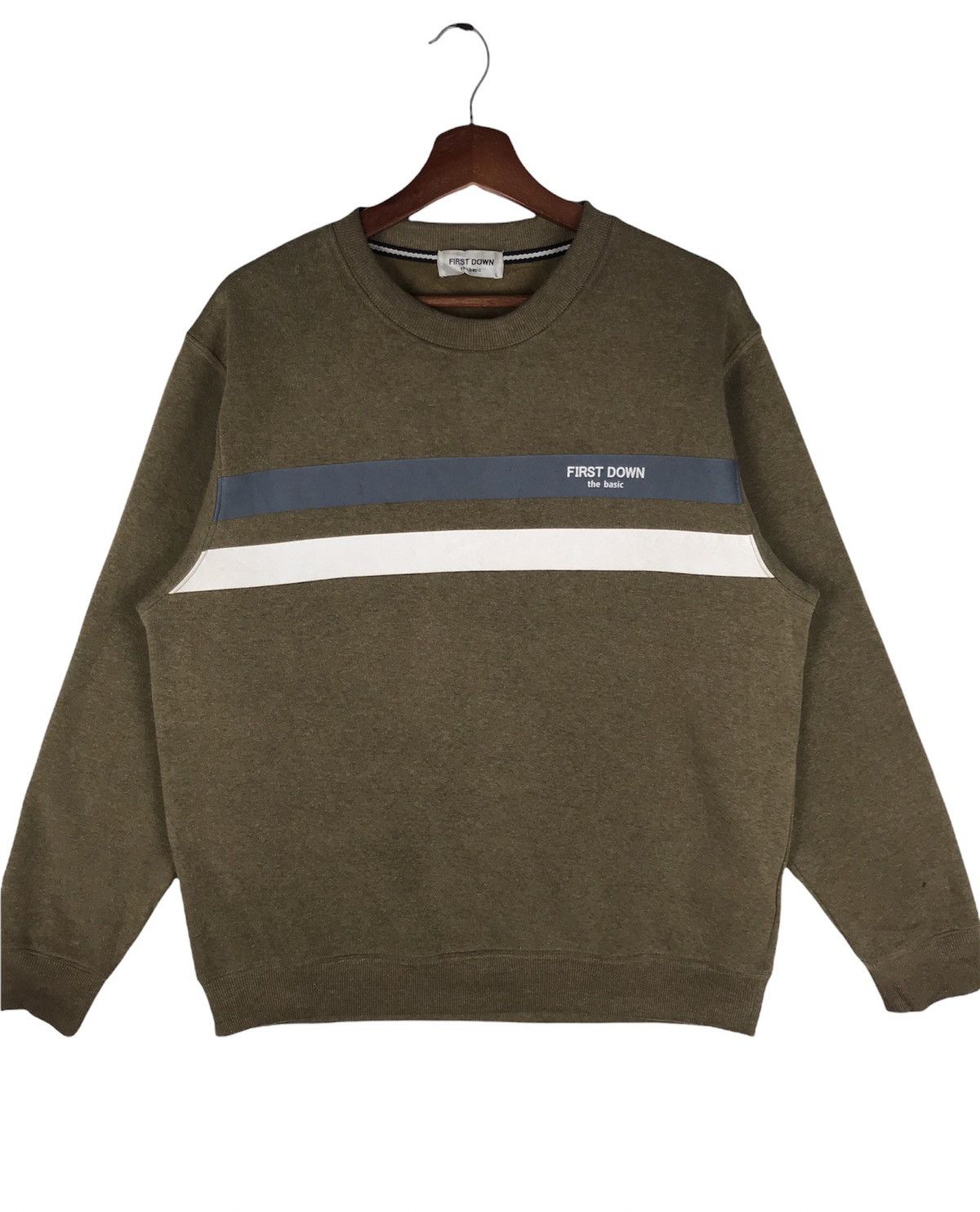 Vintage First Down Sweatshirt Small Logo Pullover