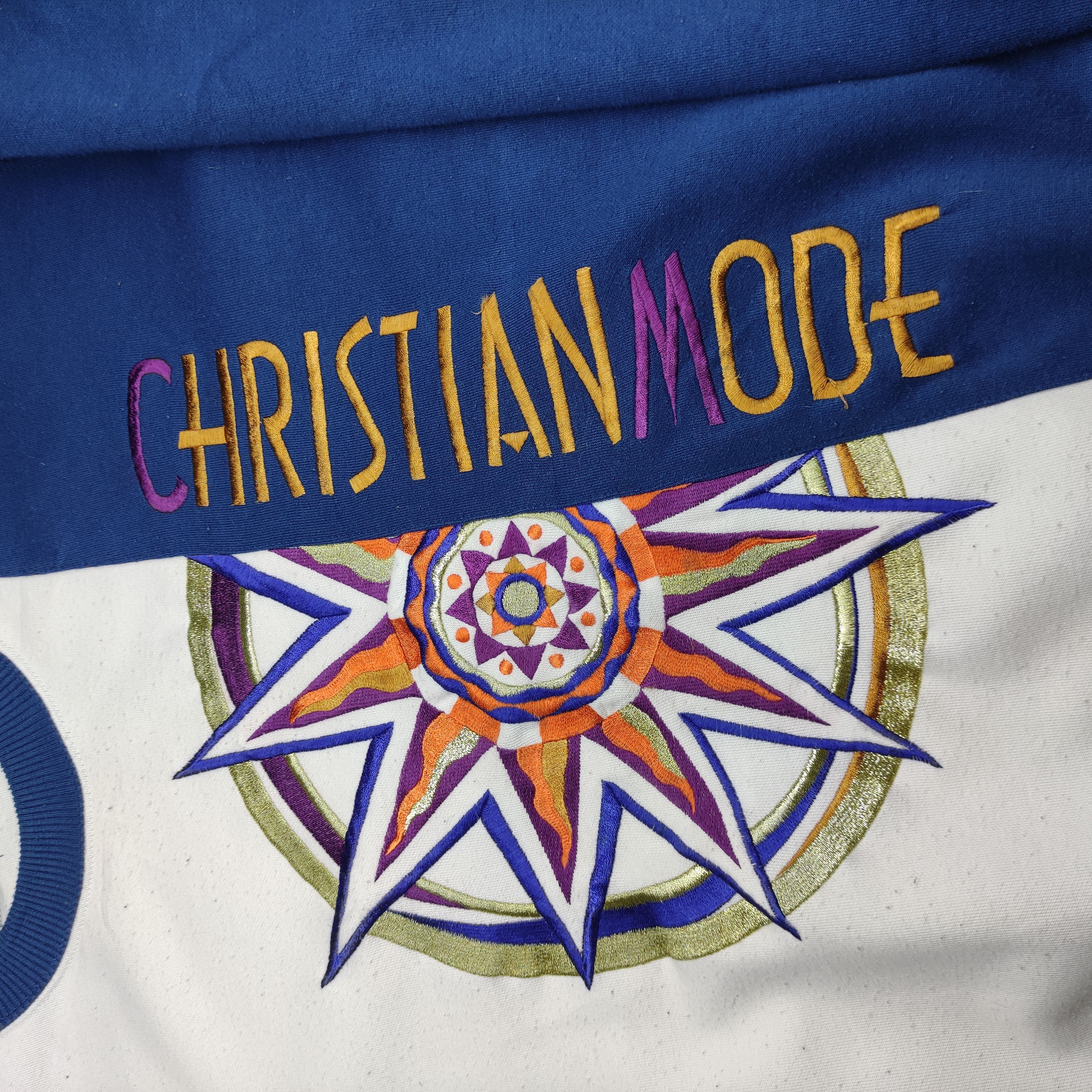 Vintage RARE🔥Vintage Christian Mode Sweatshirt BigLogo Embroidered Size US L / EU 52-54 / 3 - 7 Thumbnail