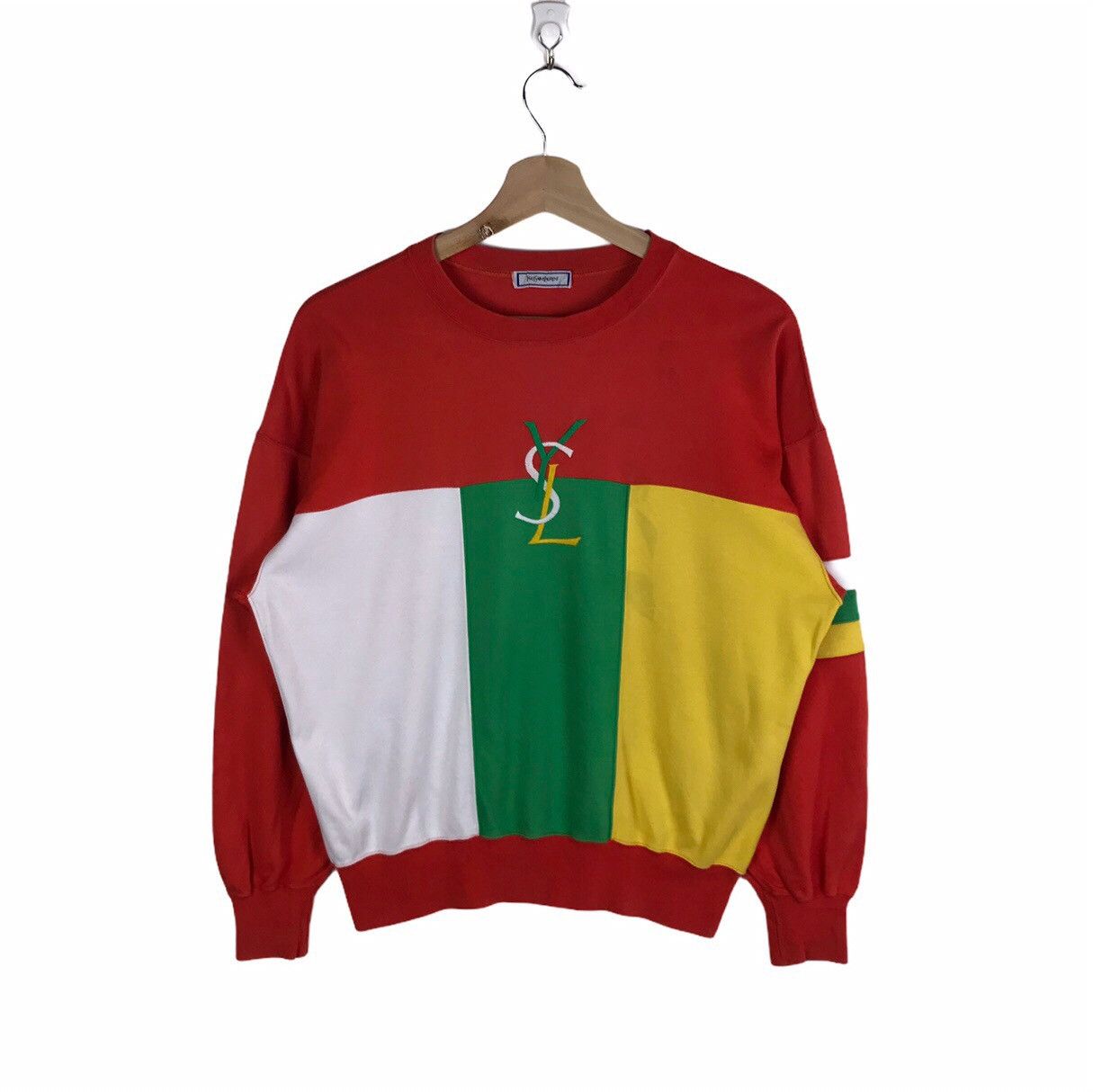 Yves Saint Laurent Yves Saint Laurent Big Logo Embroidery Long Sleeve Size US M / EU 48-50 / 2 - 1 Thumbnail
