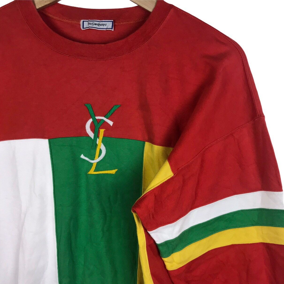 Yves Saint Laurent Yves Saint Laurent Big Logo Embroidery Long Sleeve Size US M / EU 48-50 / 2 - 4 Thumbnail