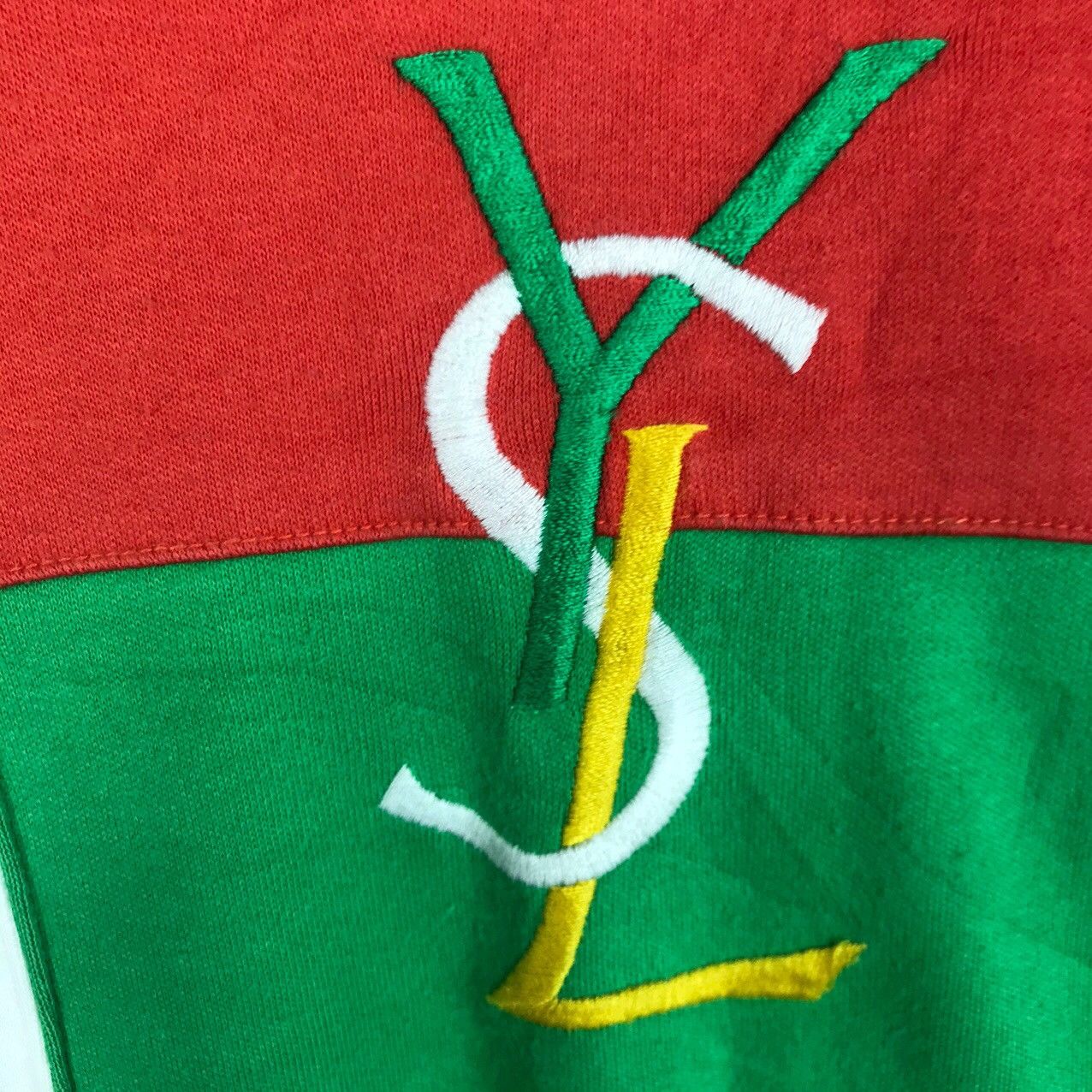 Yves Saint Laurent Yves Saint Laurent Big Logo Embroidery Long Sleeve Size US M / EU 48-50 / 2 - 5 Thumbnail