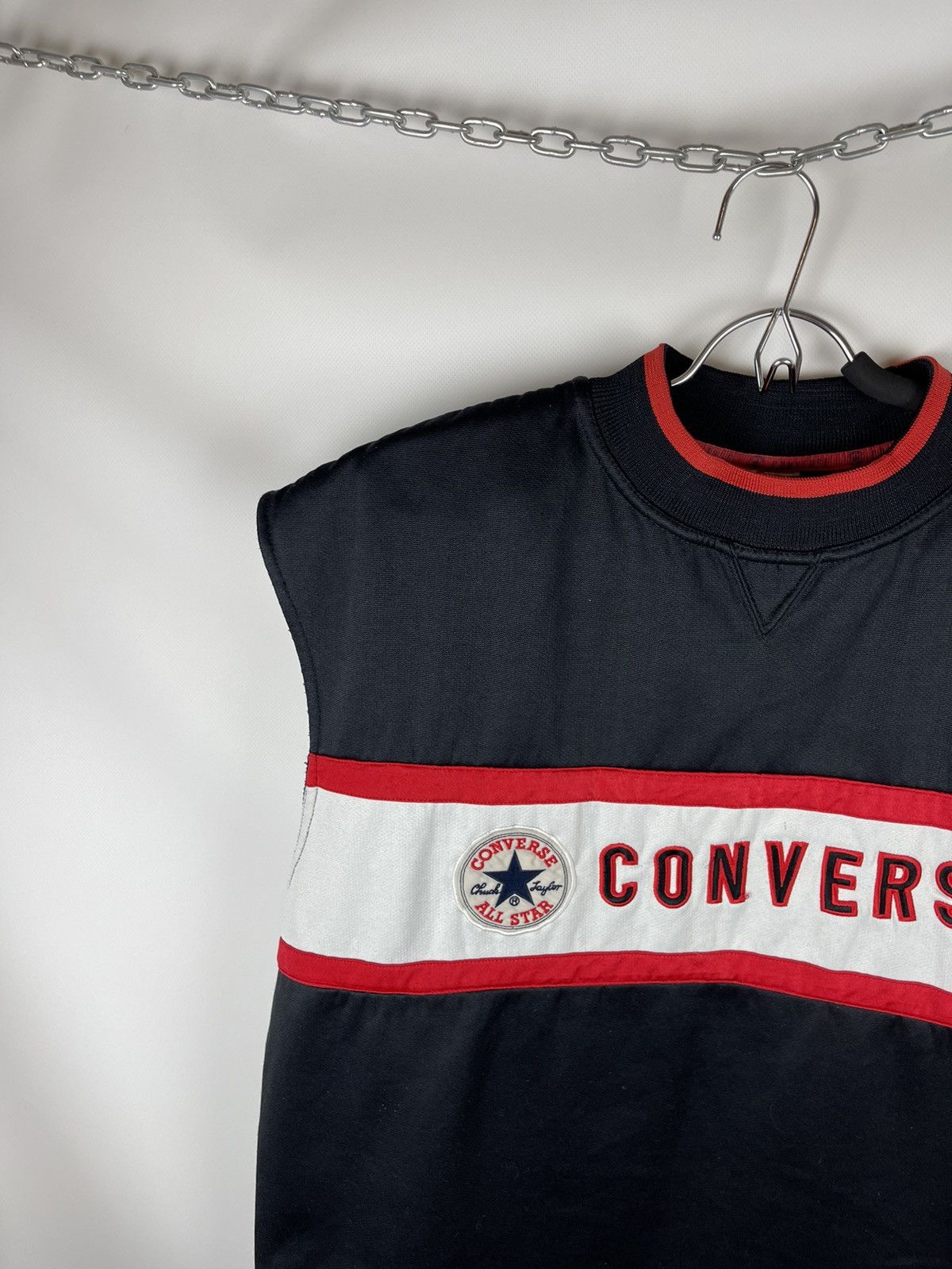 Converse Converse vintage big logo sleeve less tee shirt Size US M / EU 48-50 / 2 - 2 Thumbnail