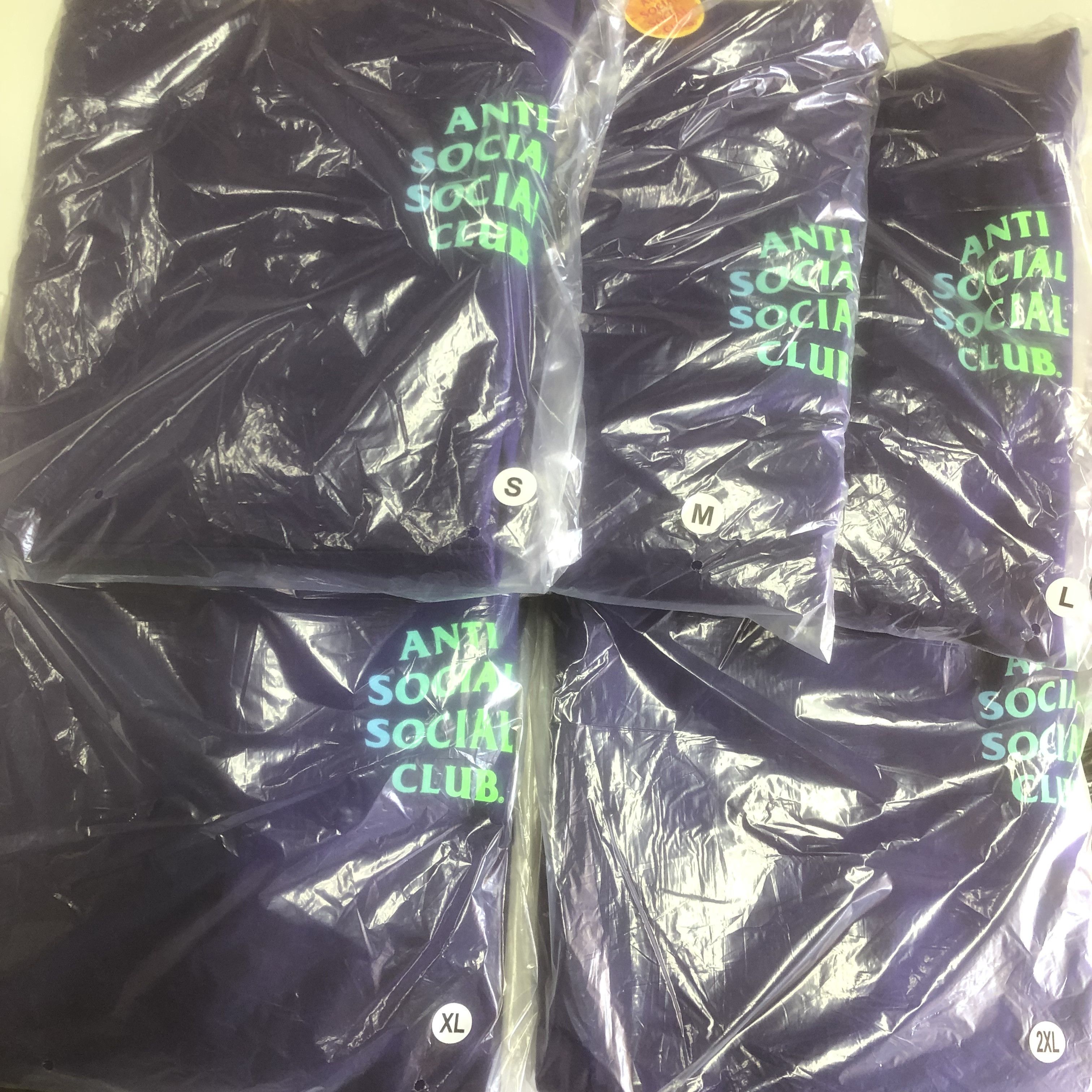 Anti Social Social Club DS ASSC Cancelled Again Purple Hoodie BAPE KITH FTP FOG CDG Size US XL / EU 56 / 4 - 7 Thumbnail