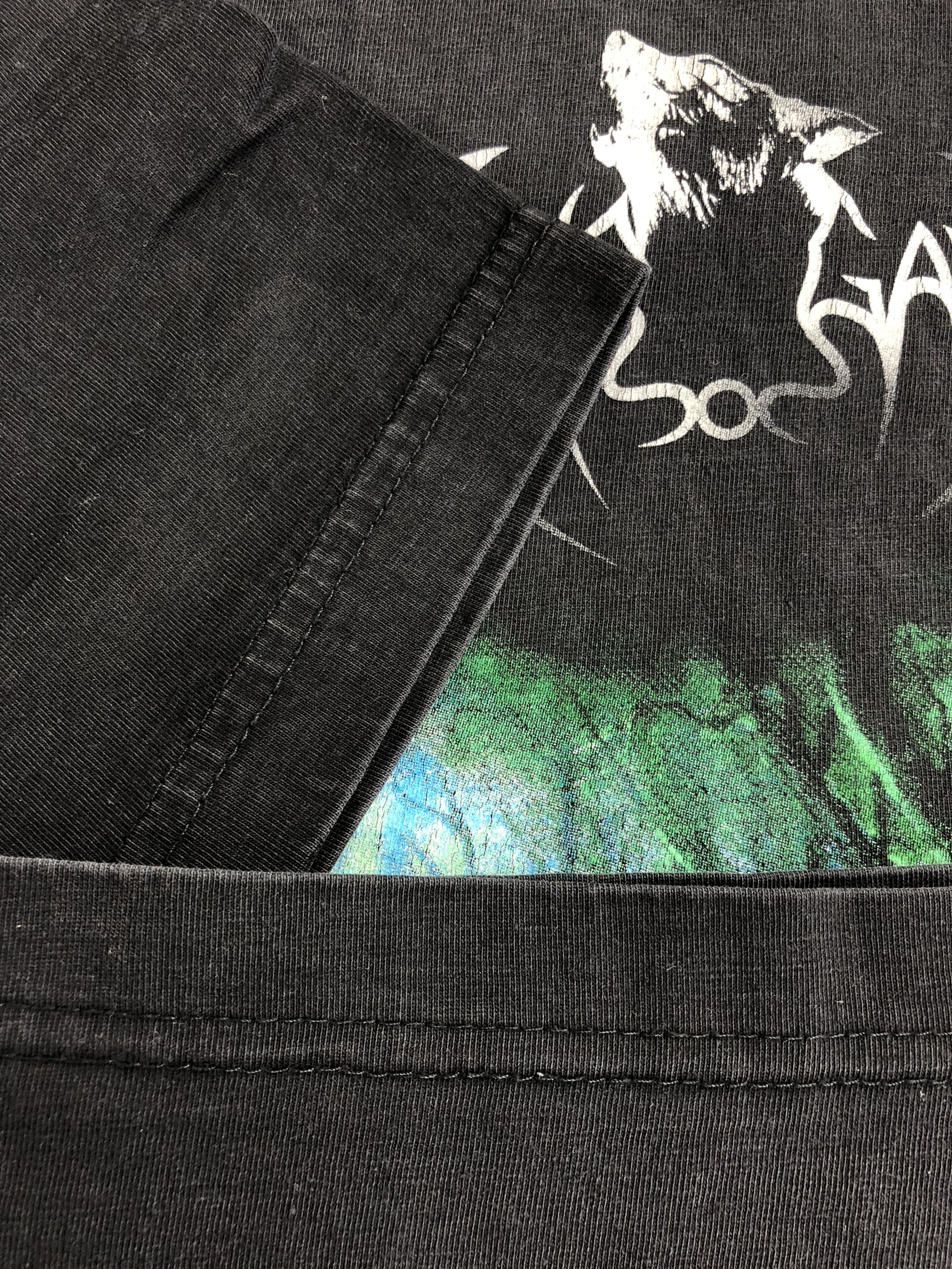 Band Tees Vintage 2005 Manegarm (Viking Black Metal Finntroll Windir) Size US L / EU 52-54 / 3 - 9 Thumbnail