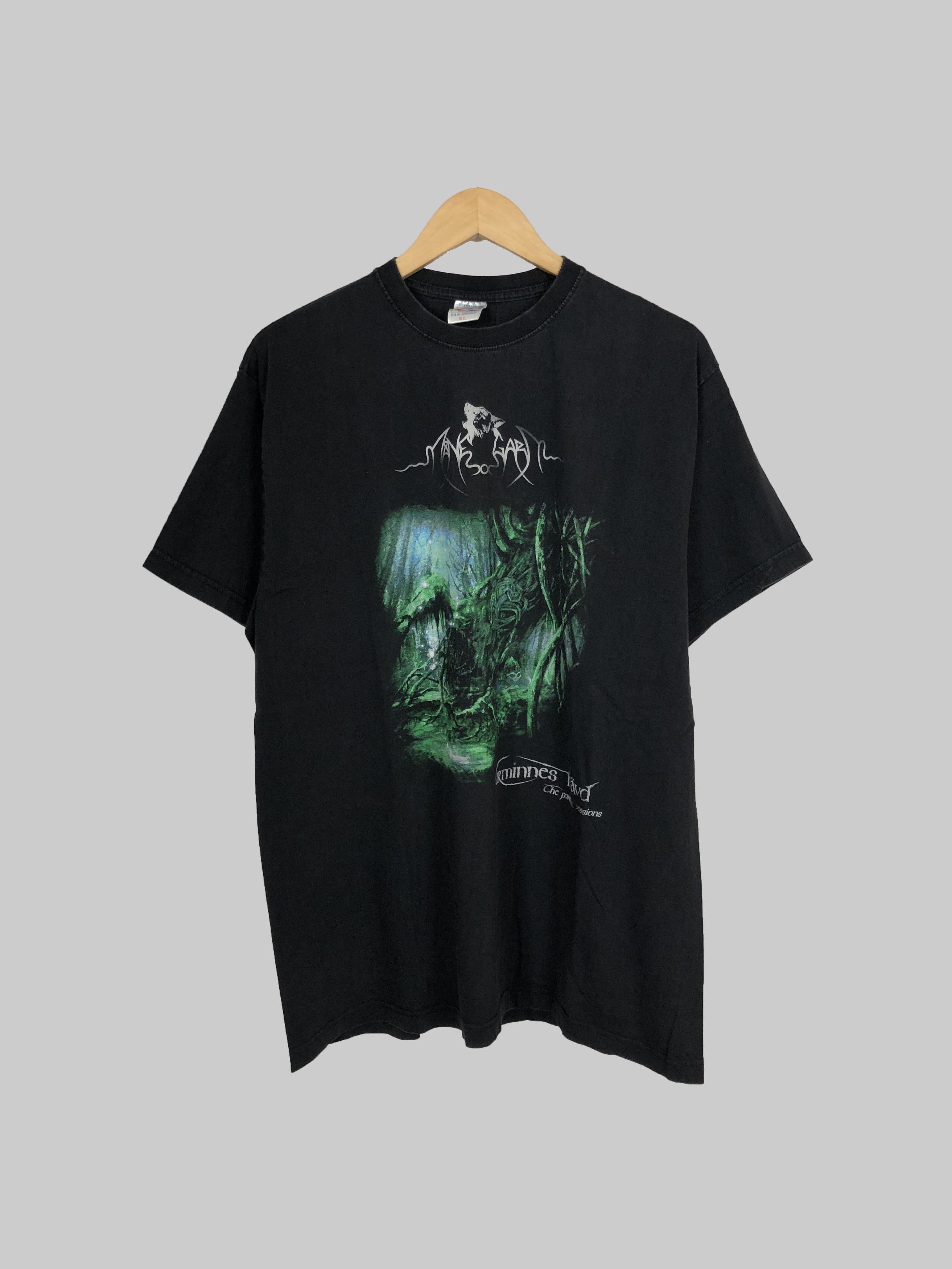 Band Tees Vintage 2005 Manegarm (Viking Black Metal Finntroll Windir) Size US L / EU 52-54 / 3 - 1 Thumbnail