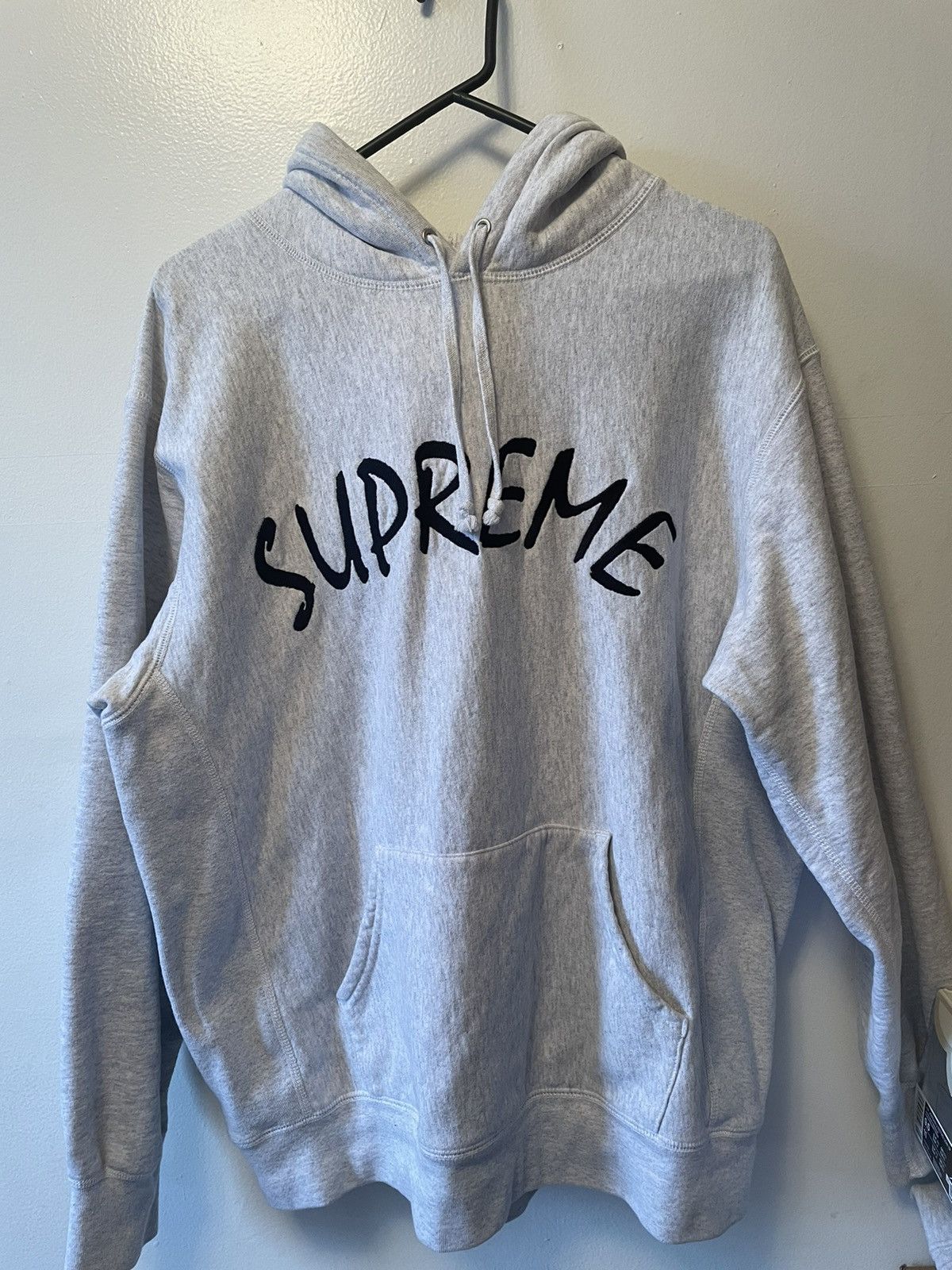 Supreme Supreme FTP Arc Hooded Sweatshirt Ash Grey | Grailed