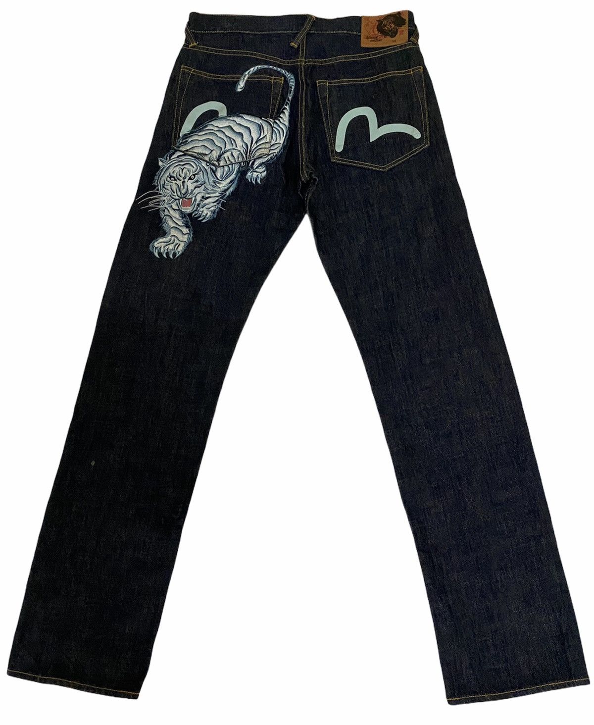 Vintage Evisu Japan Rare Tiger Logo Travis Scott Denim Jeans