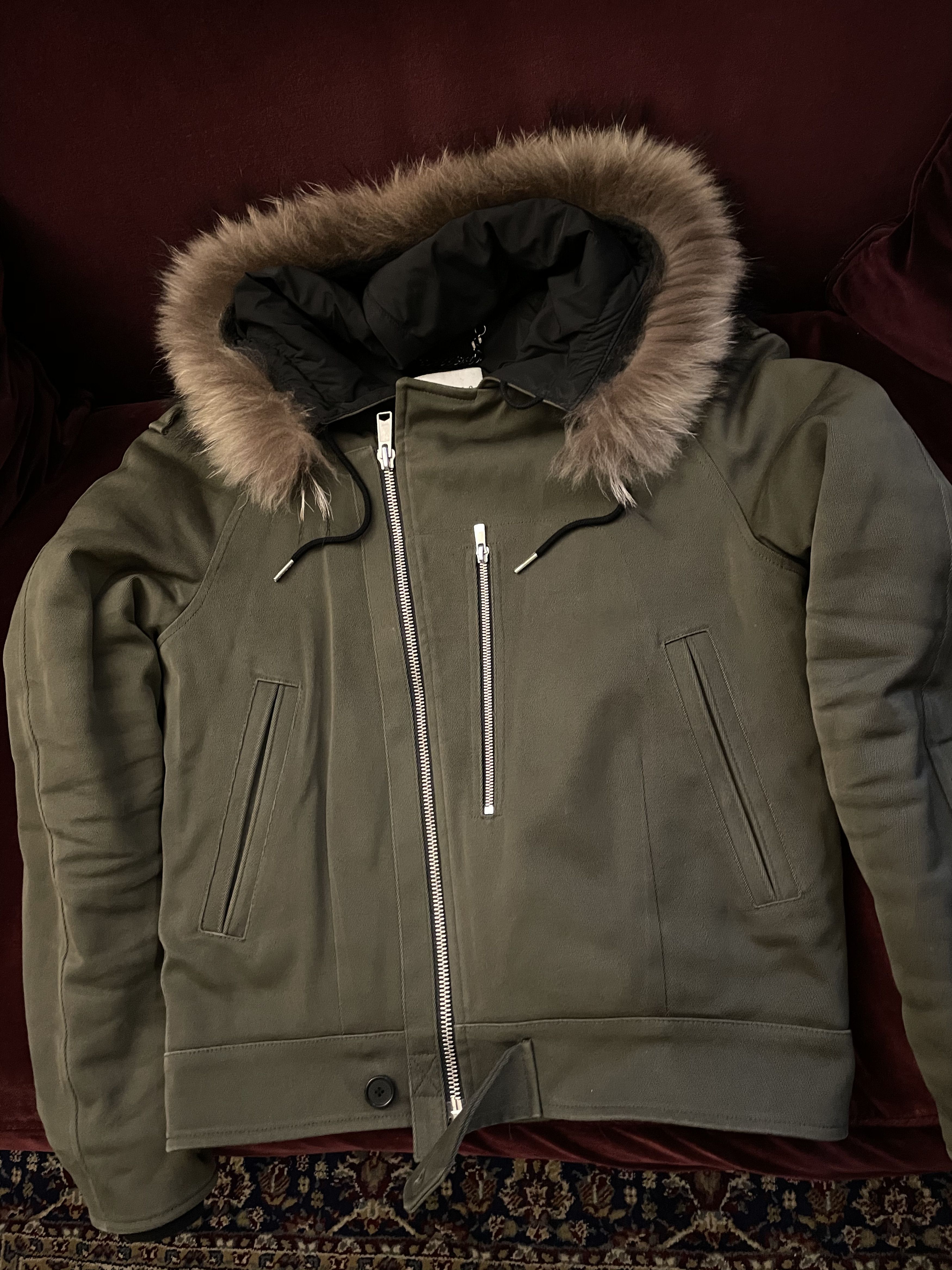 Sandro short Parka kaki size XS
