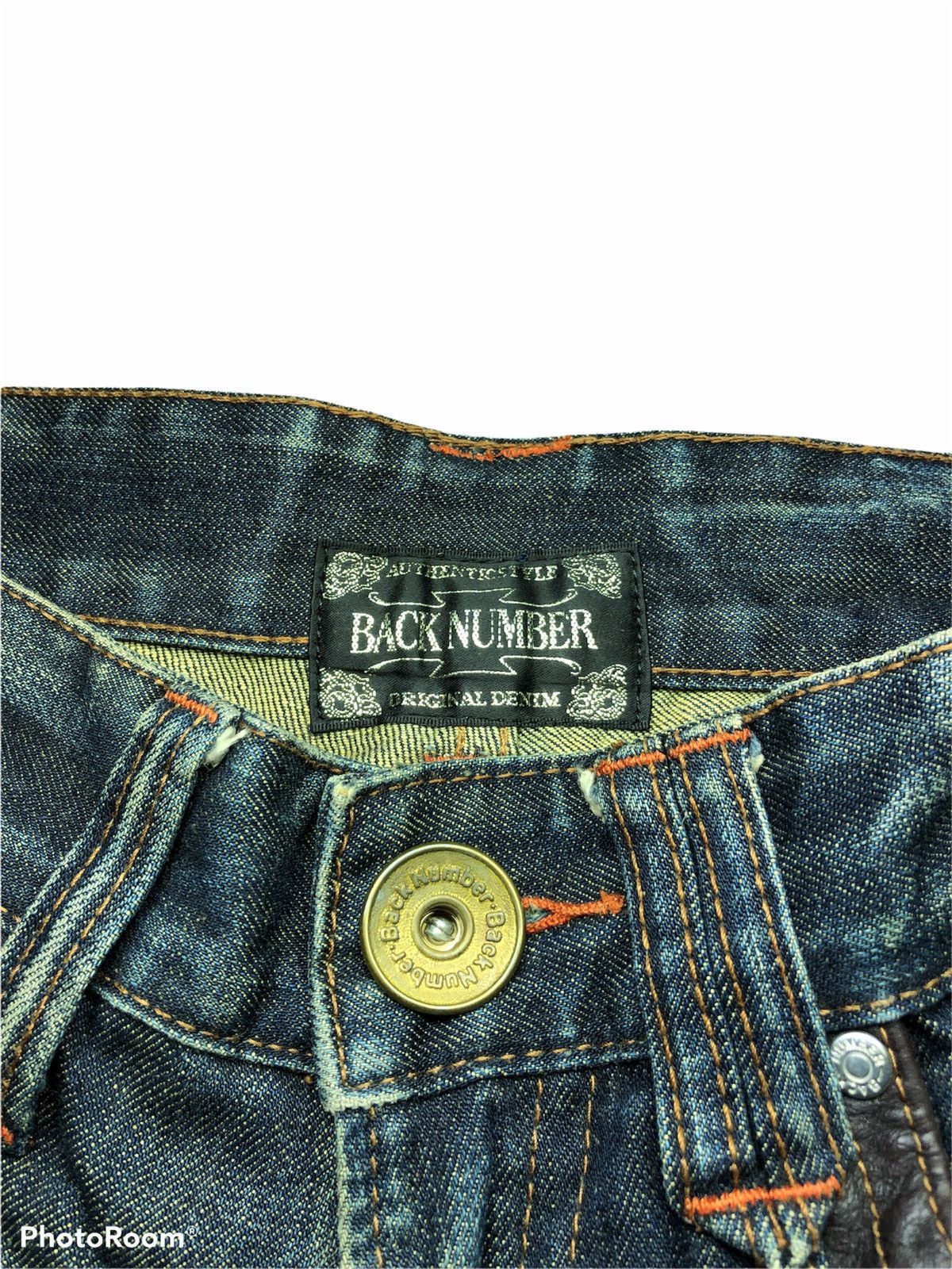 Japanese Brand BACK NUMBER RUSTY DISTRESSED DENIM Size US 30 / EU 46 - 5 Thumbnail