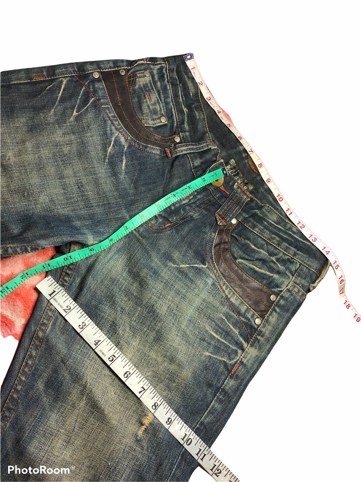 Japanese Brand BACK NUMBER RUSTY DISTRESSED DENIM Size US 30 / EU 46 - 8 Thumbnail