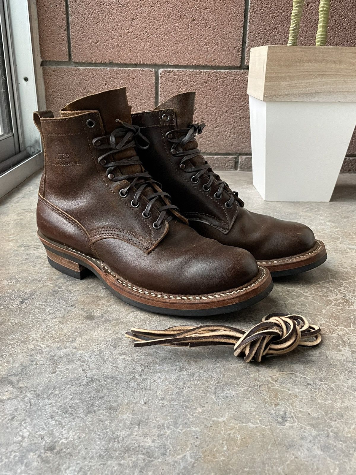 Whites Boots Whites 350 Cruiser 9.5D Cinnamon Waxed Flesh | Grailed