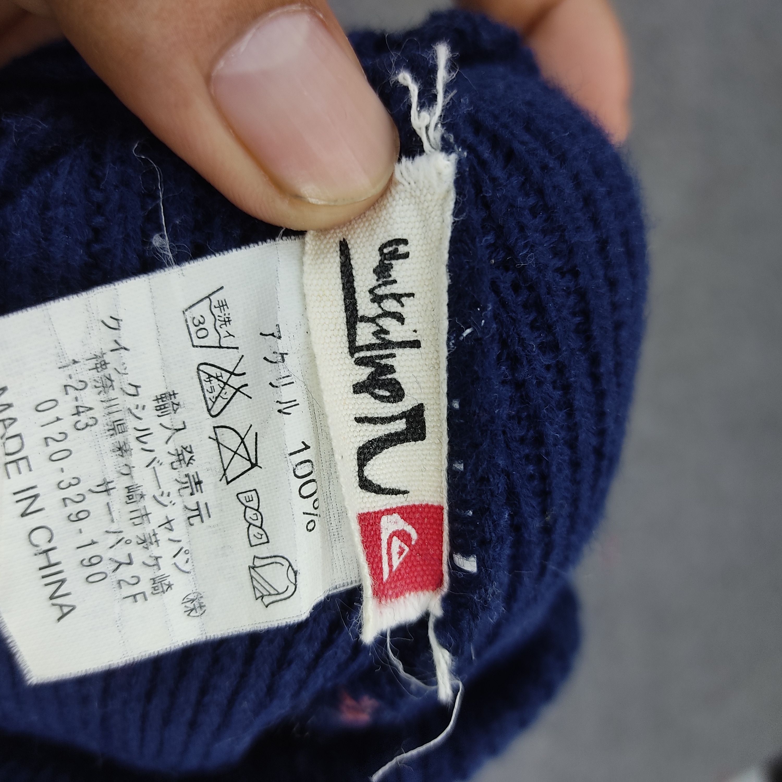Quicksilver × Vintage Vintage Quiksilver Beanie Hat B687 Size ONE SIZE - 3 Thumbnail