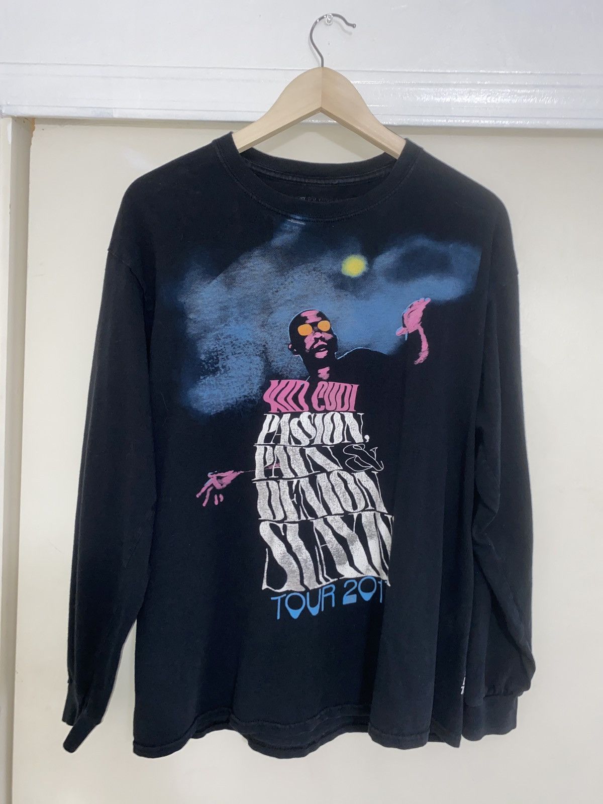 Kid Cudi Virgil Abloh Passion Pain Demon online Slayin PPDS Tour Merch Longsleeve Tee