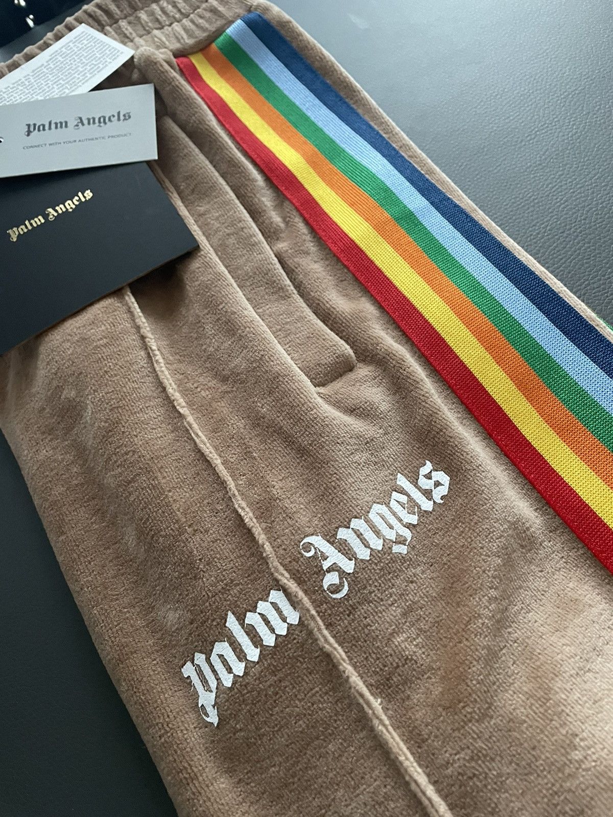 Palm Angels Super Runway Iconic Palm Angels Logo Jogging Sweatpant Size US 33 - 2 Thumbnail