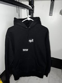 Comme Des Garcons Supreme Split Box Logo Hoodie | Grailed