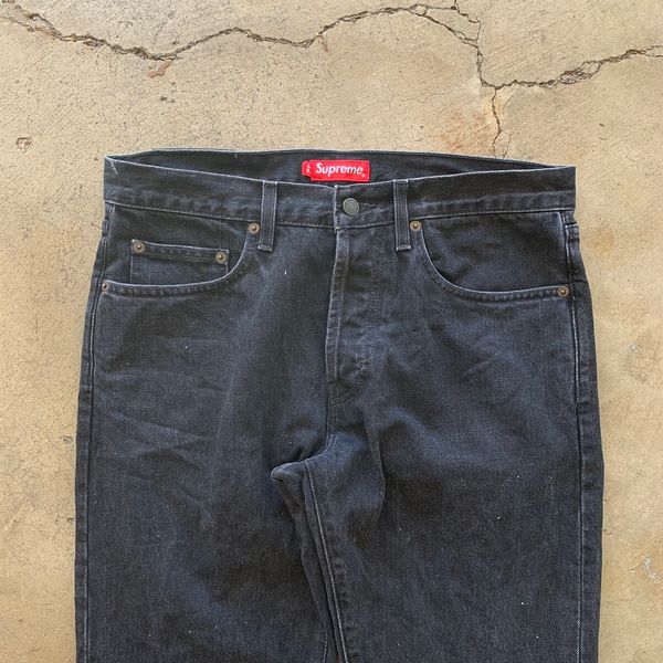 Supreme Supreme Stone Washed Black Slim Jeans | Grailed