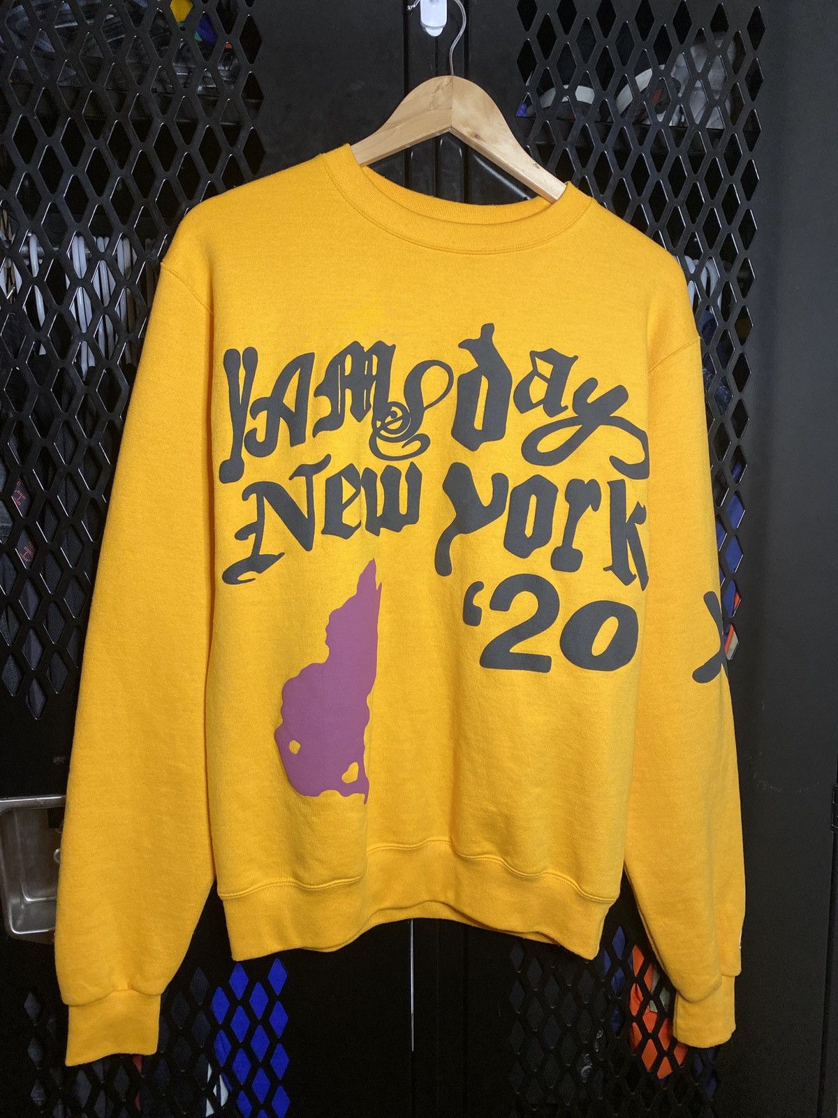 Pre-owned Asap Rocky X Cactus Plant Flea Market Yams Day 2020 Crewneck Sweatshirt In Yellow