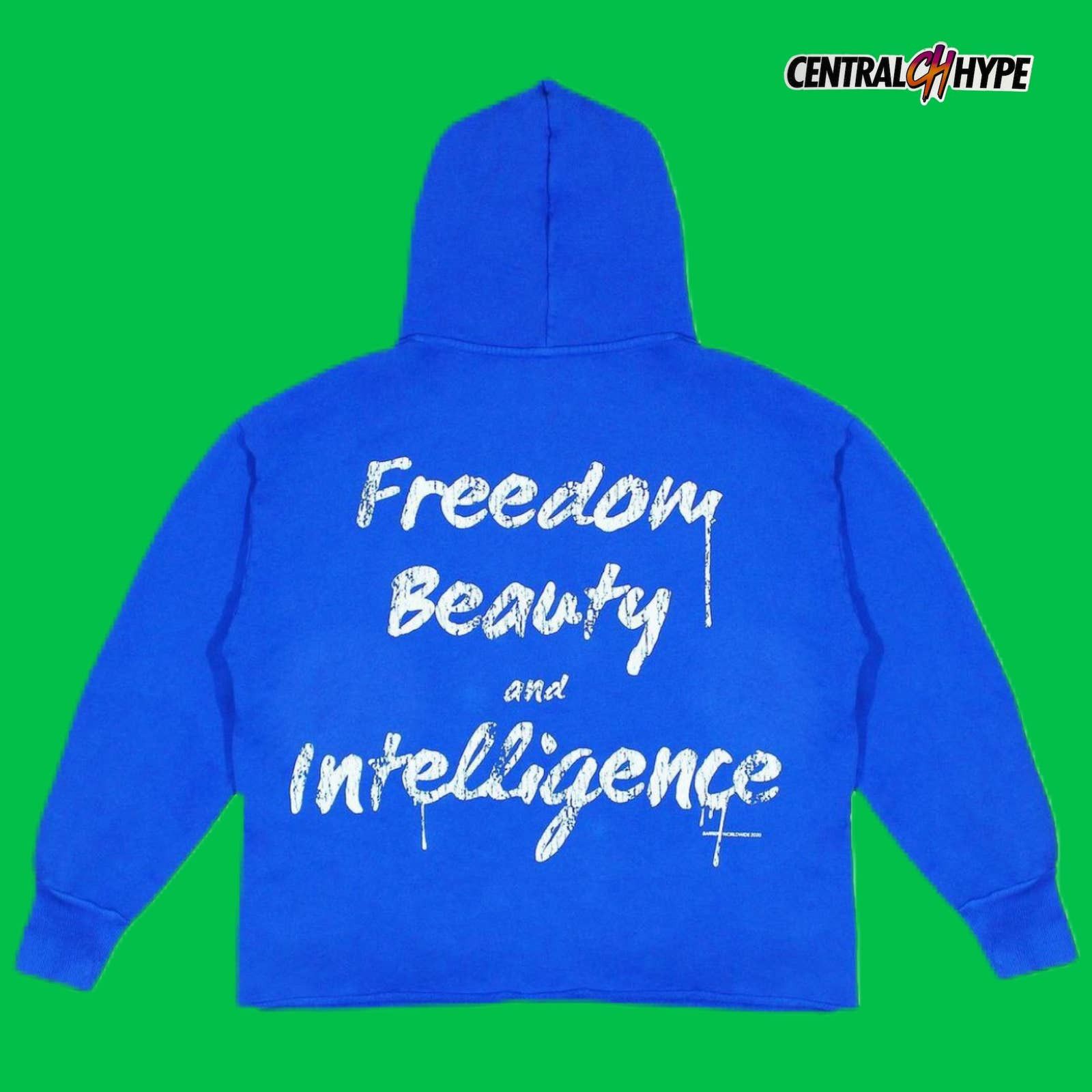 Barriers Barriers Angela Davis Royal Blue Hoodie Pullover authentic Size US M / EU 48-50 / 2 - 2 Thumbnail